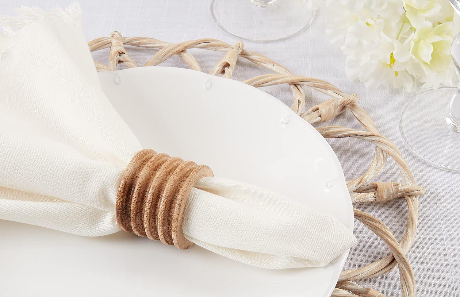 4 Piece Napkin Ring Set