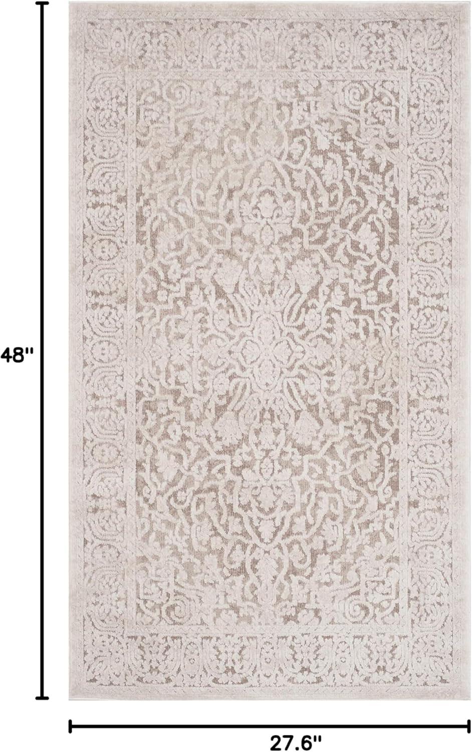 Reflection RFT670 Power Loomed Accent Rug - Dark Grey/Cream - 2'3"x4' - Safavieh.