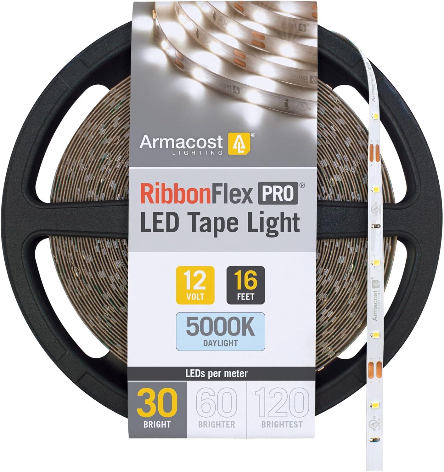 RibbonFlex Pro, 12V, 5000K, 30LEDs/M, IP20, 5M Under Cabinet Strip Light