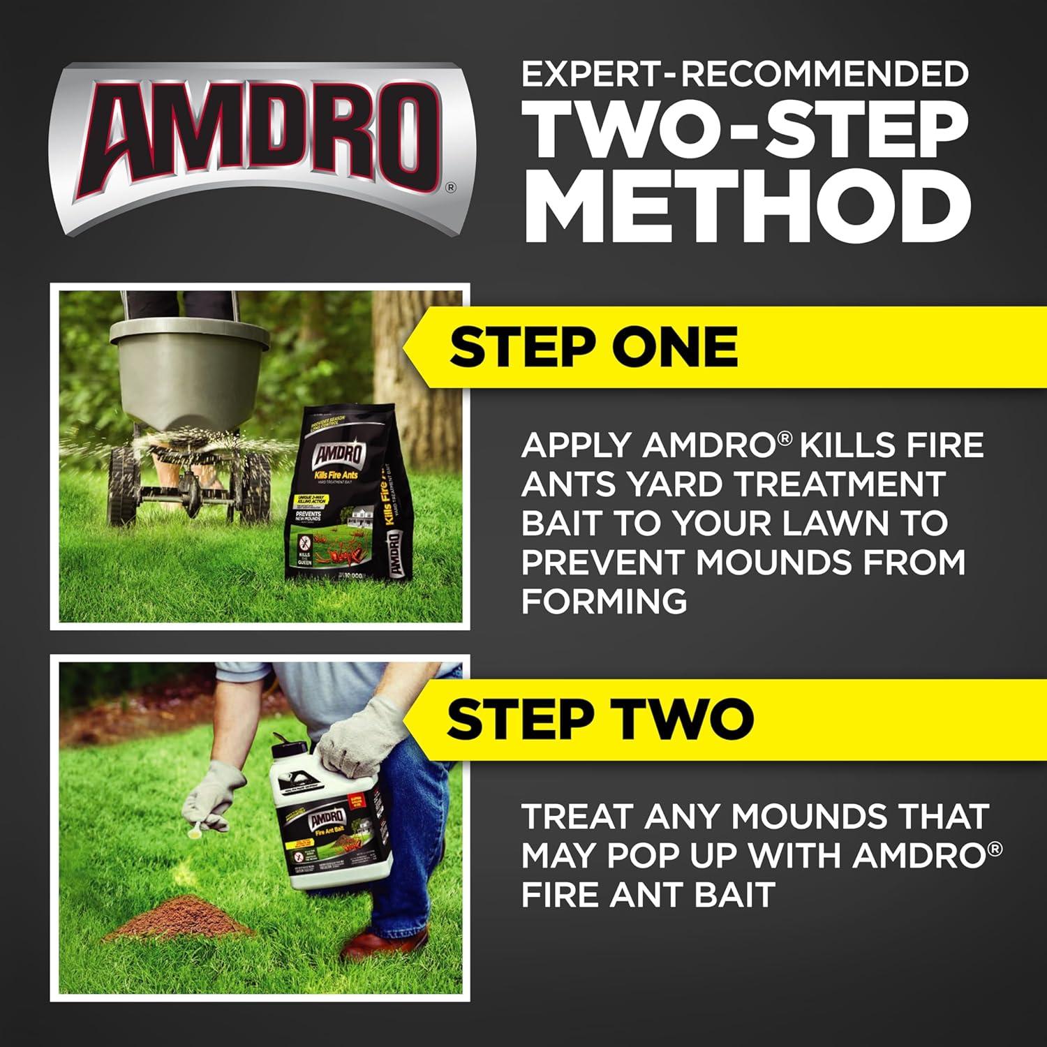 Amdro Outdoor Fire Ant Killer Bait for Mounds and Lawns, 1 lb.