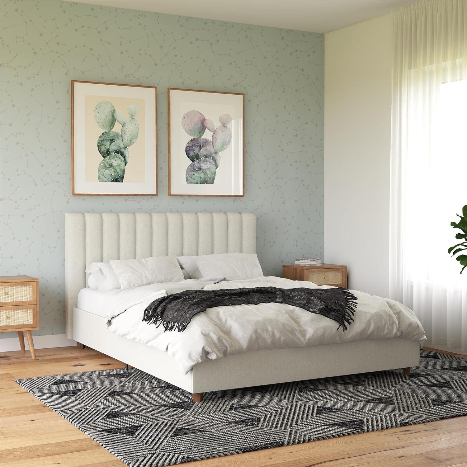 Brittany Tufted Upholstered Platform Bed