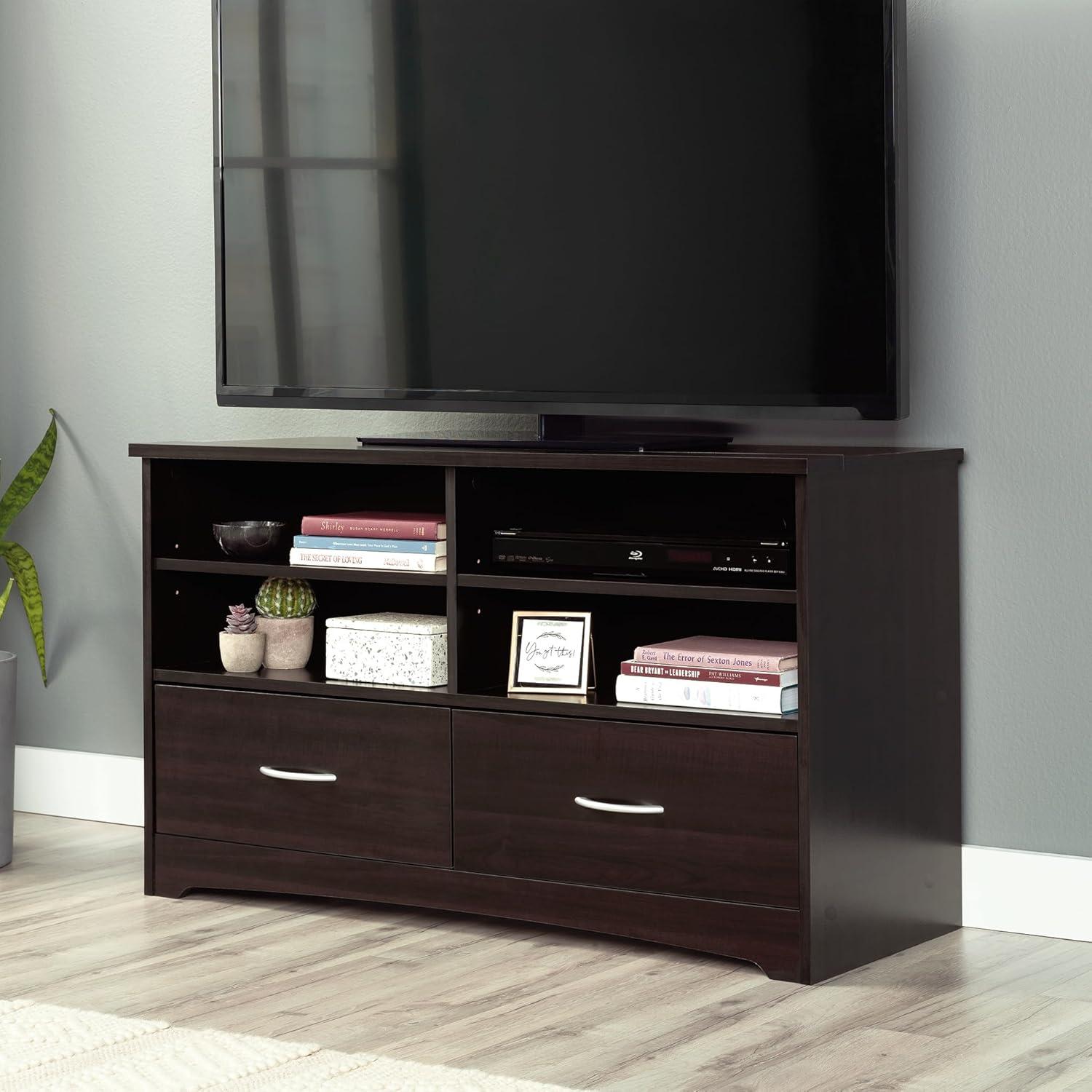 Sauder Beginnings TV Stand for TV's up to 46", Cinnamon Cherry Finish