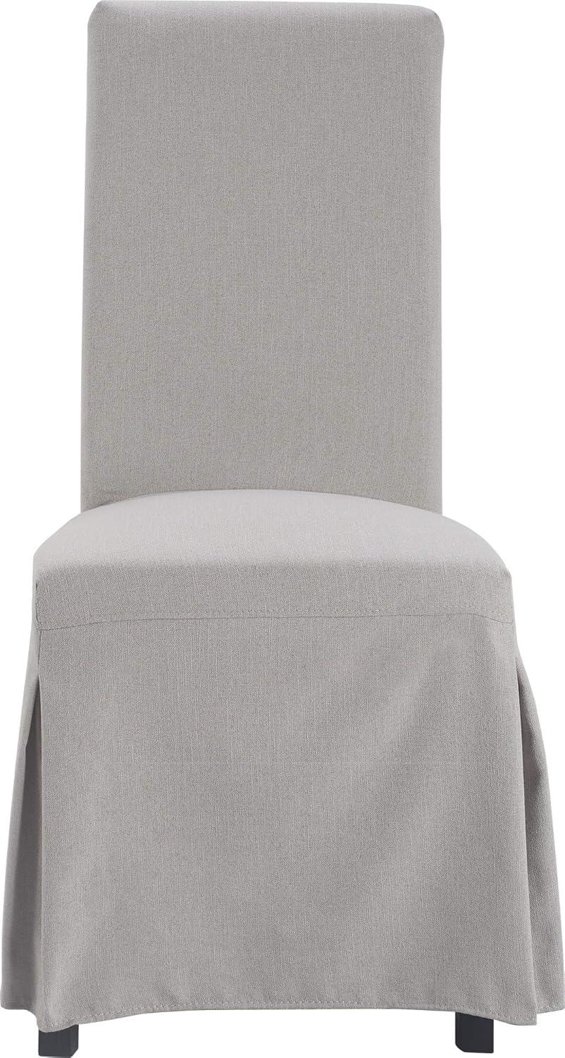 Hayes Parsons Upholstered Dining Chairs with Removable Skirted Slipcover (Set of 2)