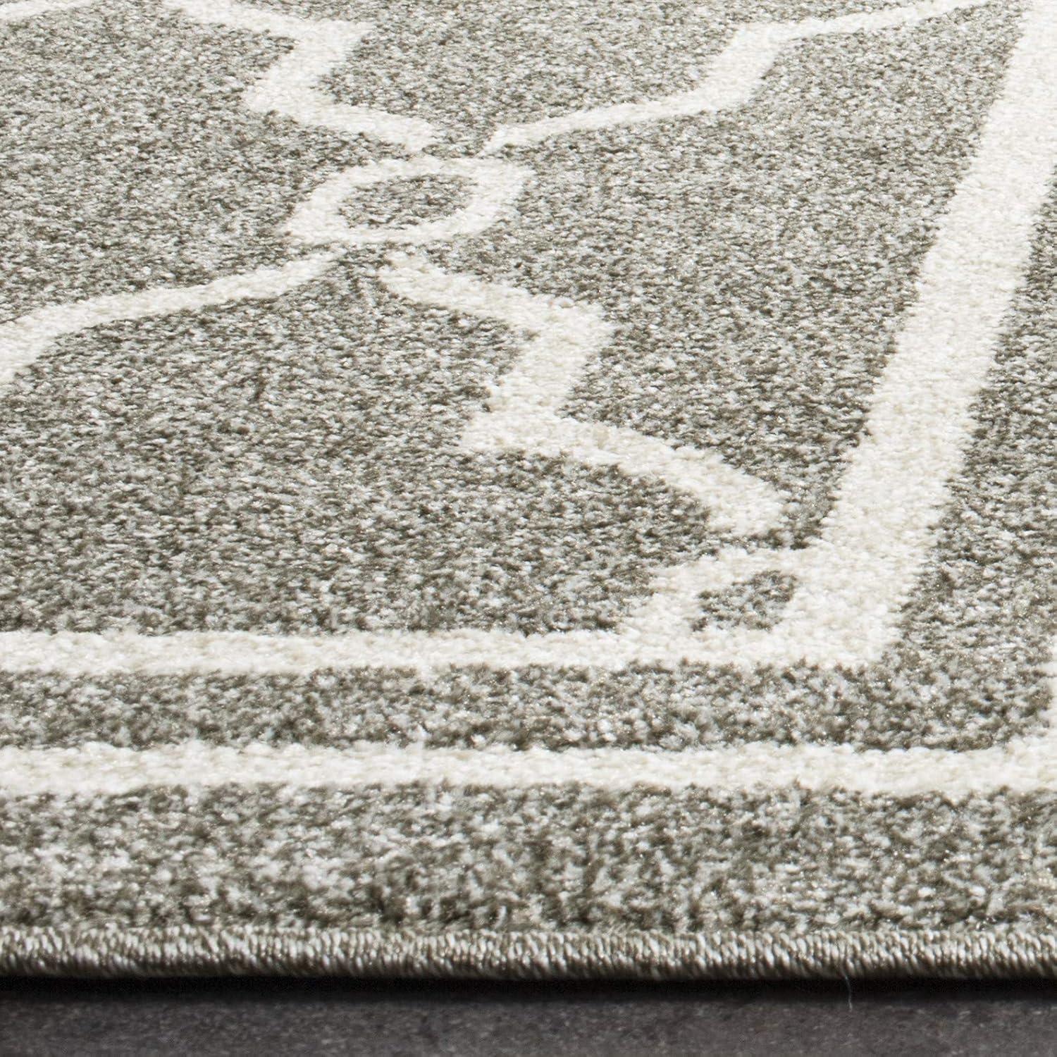 Amherst AMT414 Power Loomed Indoor Area Rug - Dark Grey/Beige - 8'x10' - Safavieh