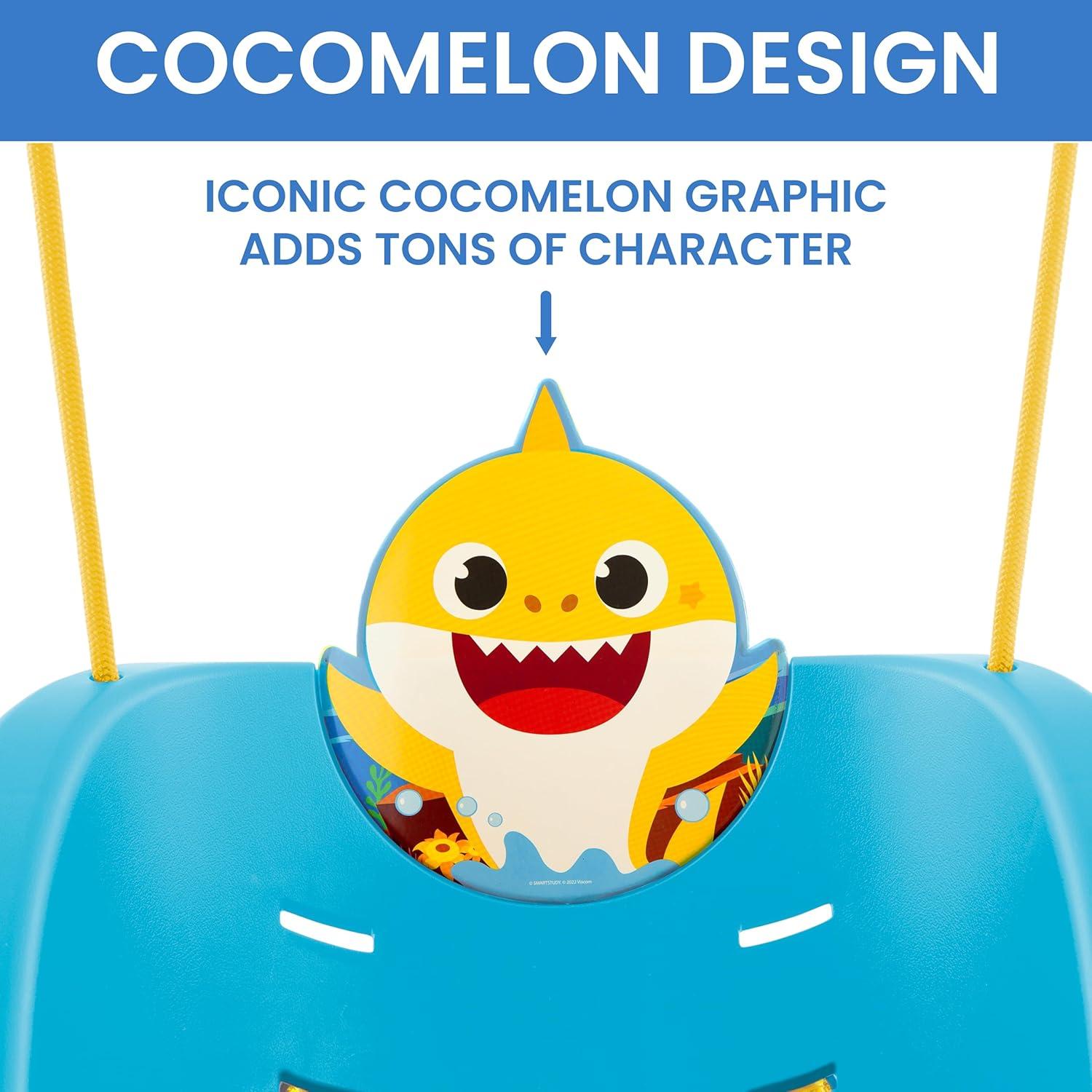 CoComelon 2-in-1 Outdoor Swing by Delta Children – For Babies and Toddlers – Full Bucket Seat