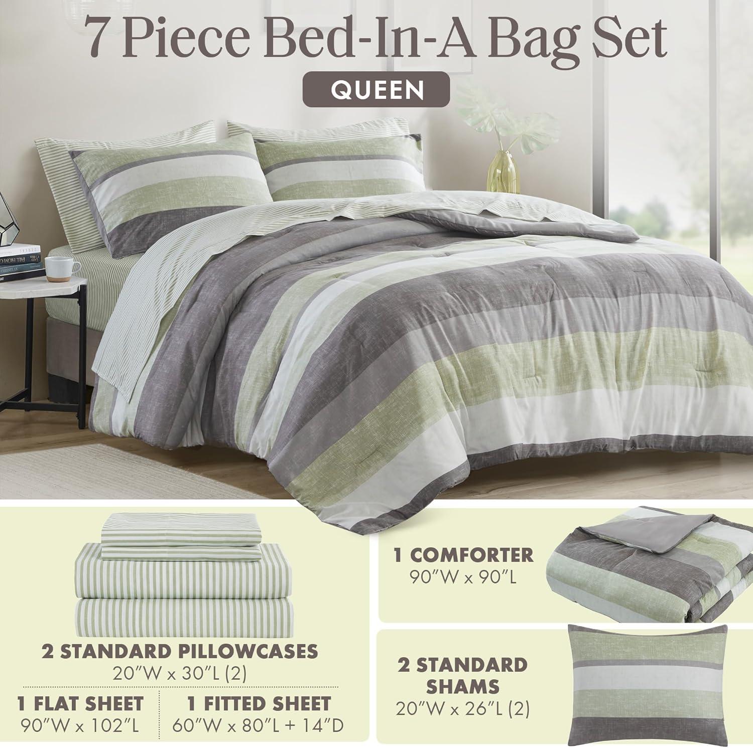 Madison Park Essentials Jaxon Comforter Set with Bed Sheets