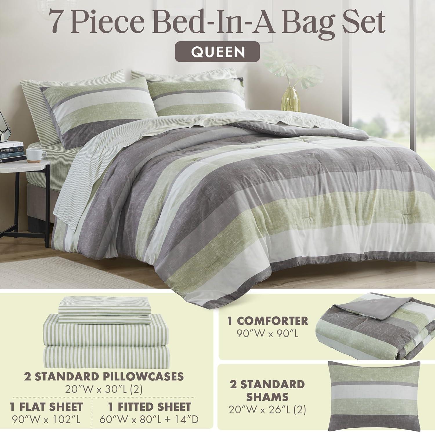Madison Park Essentials Jaxon Comforter Set with Bed Sheets