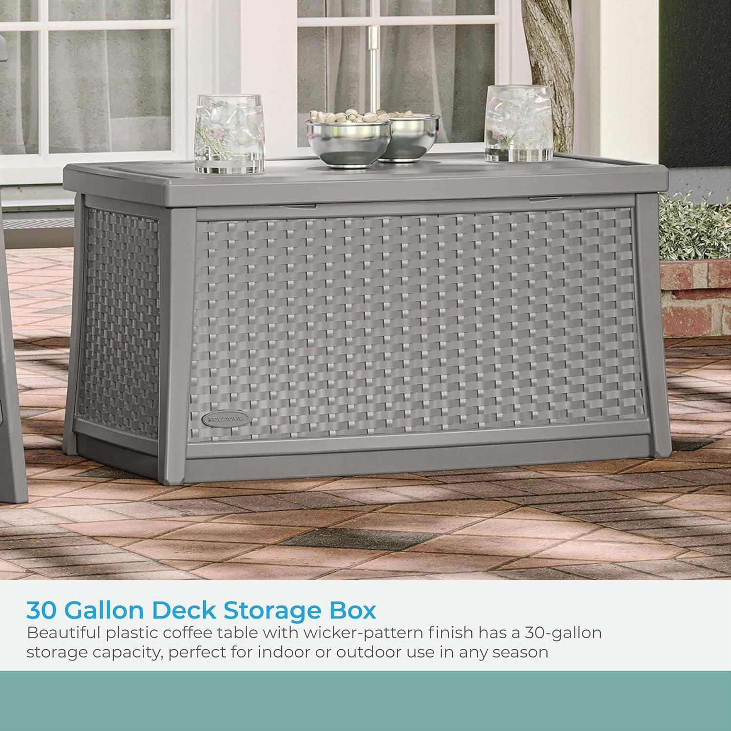 Suncast Rectangular Resin Outdoor Coffee Table