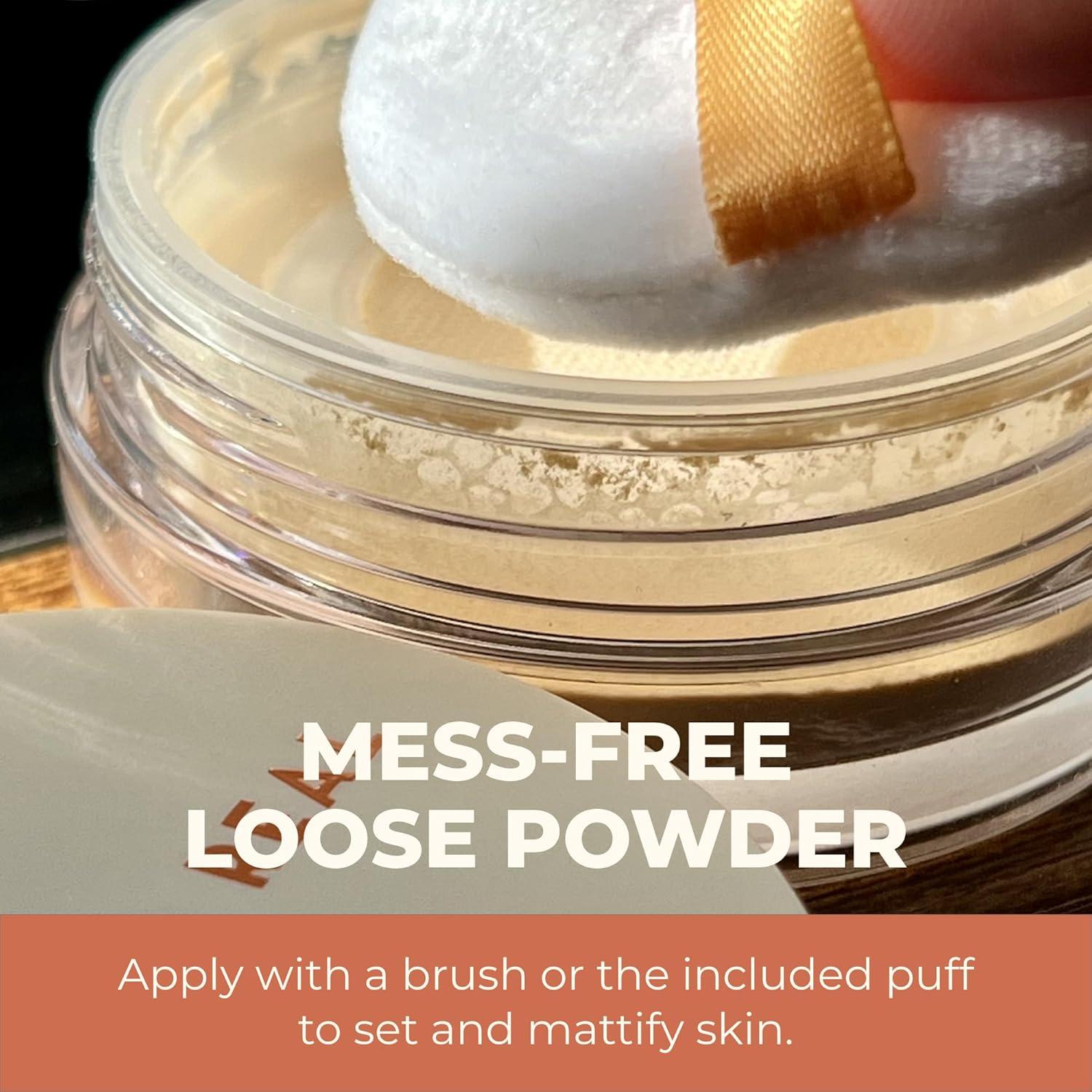 Translucent Matte Loose Finishing Powder with Vitamin E