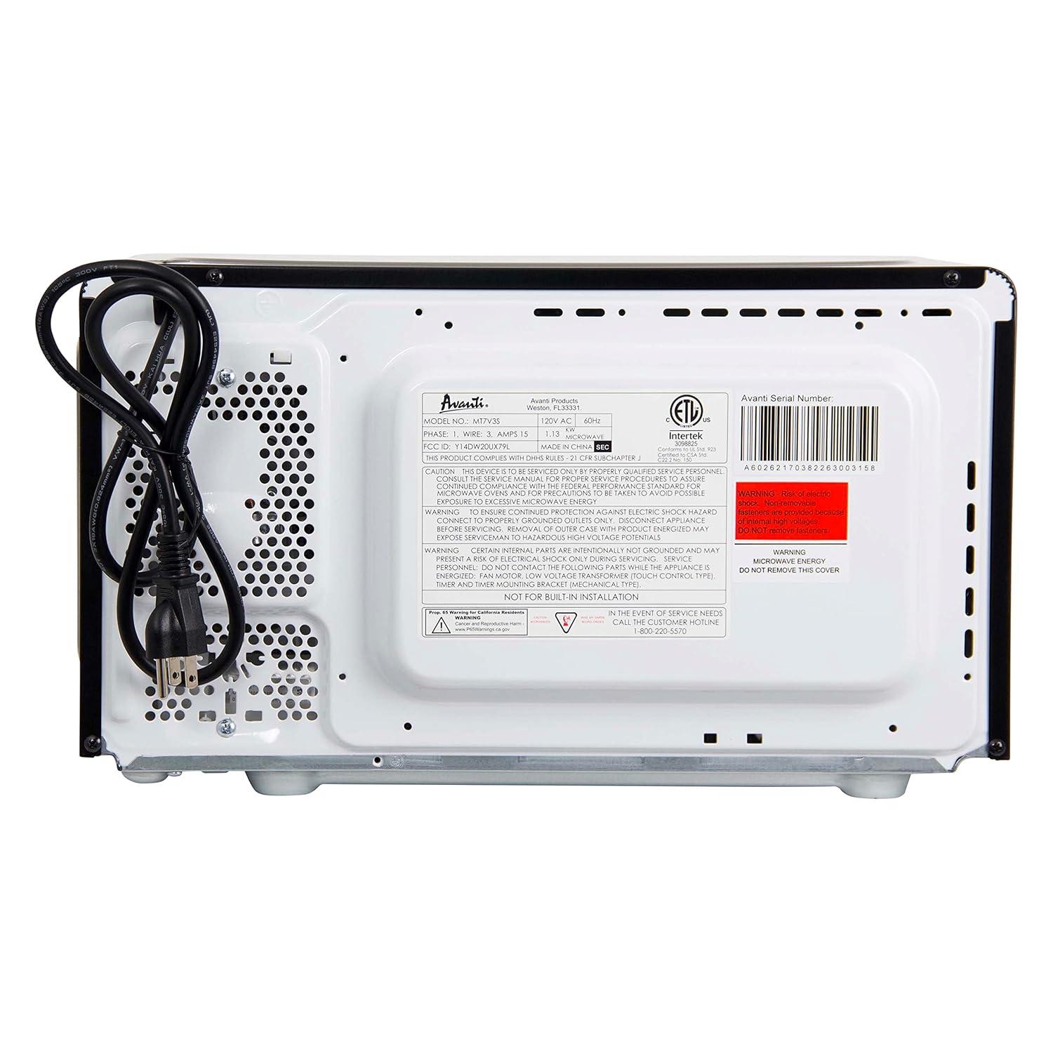 Avanti Products Avanti Countertop Microwave Oven, 0.7 cu. ft.