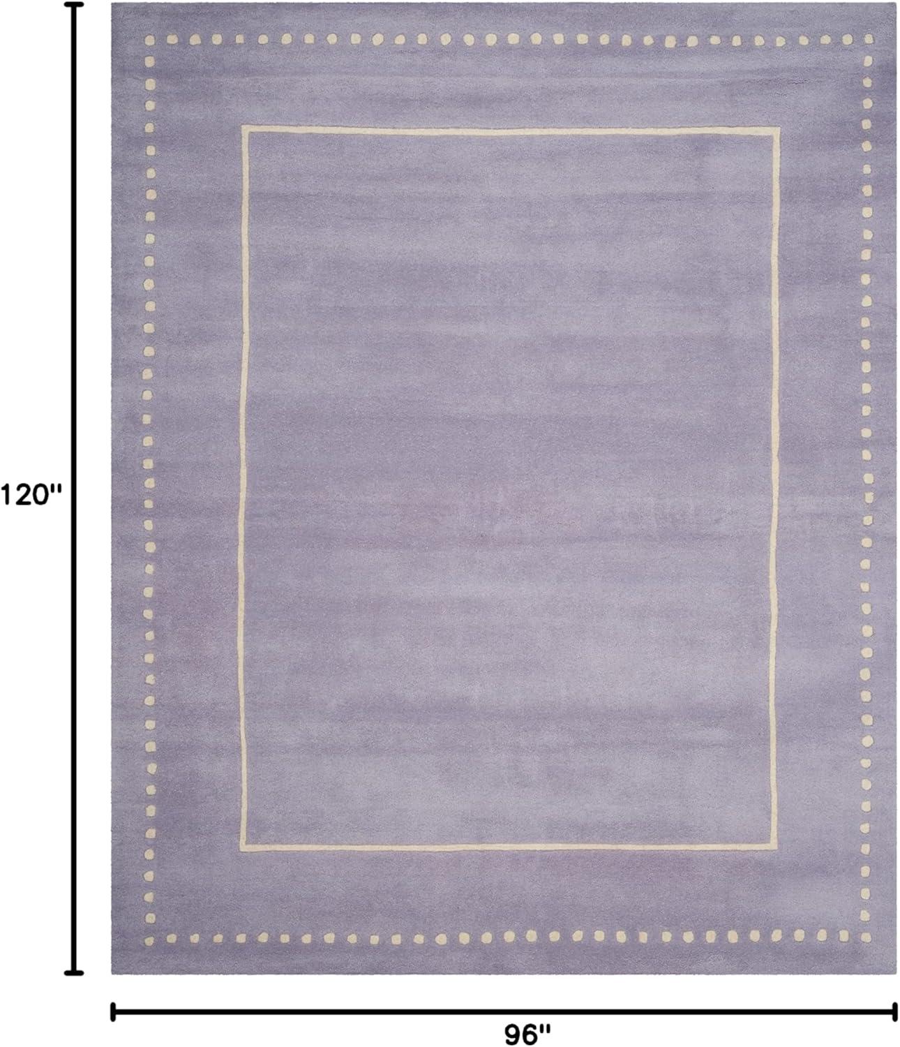 Bella BEL151 Hand Tufted Area Rug - Lavander/Ivory - 8'x10' - Safavieh.
