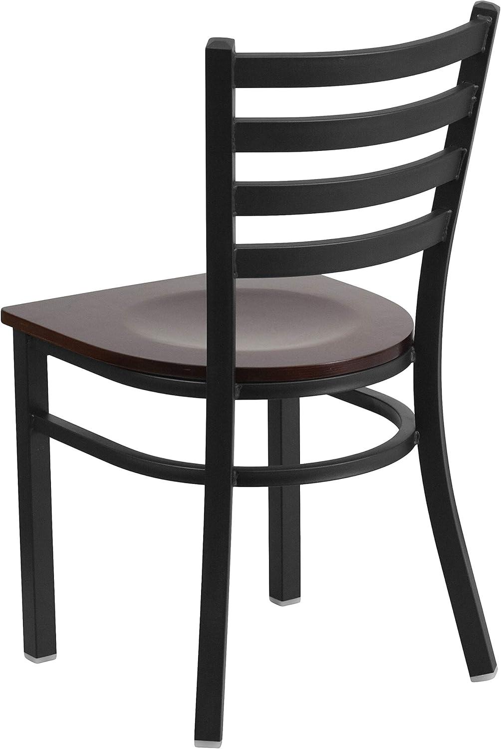 Flash Furniture Kendall Clear Coated Ladder Back Metal Restaurant Chair
