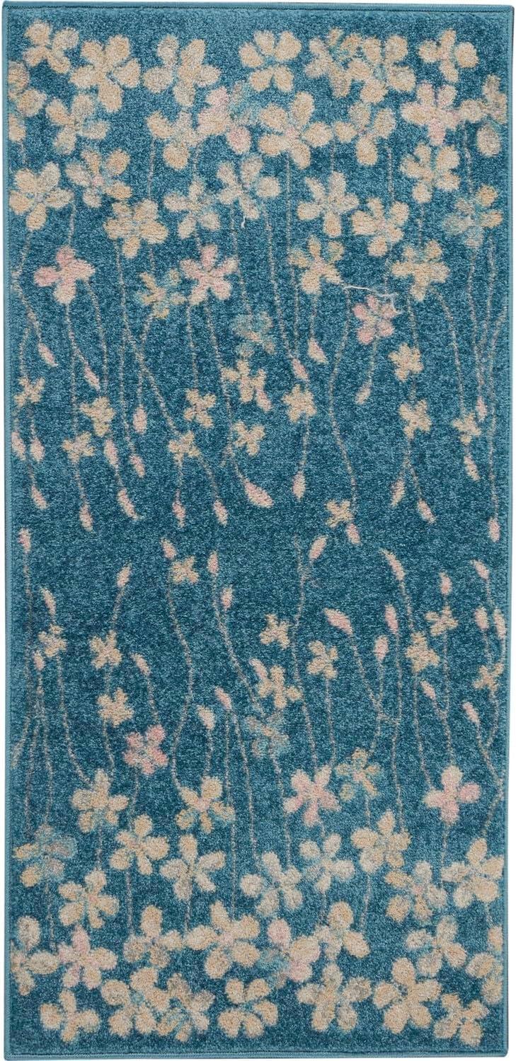 Nourison Tranquil Bohemian Botanical Bloom Area Rug