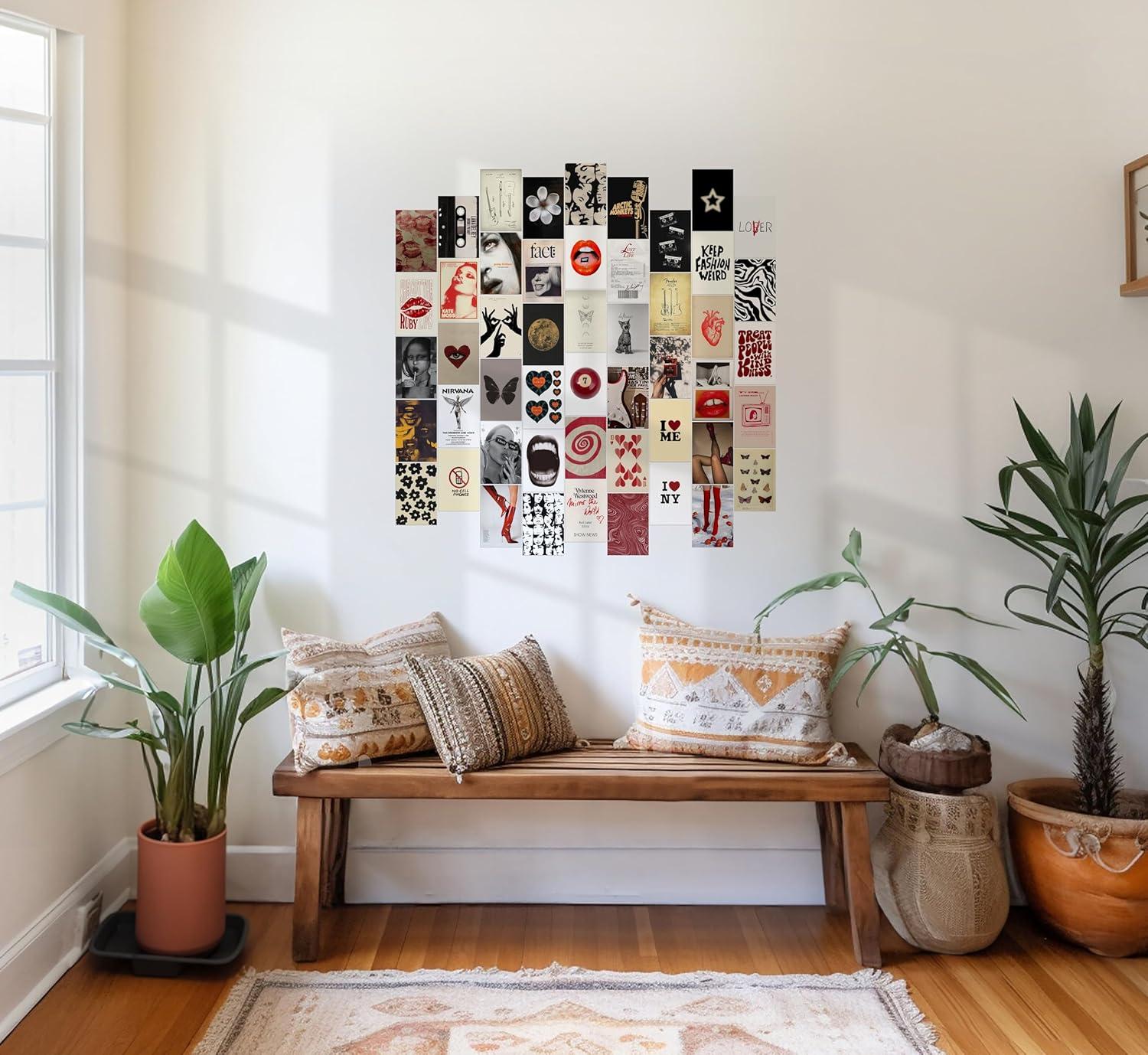 Waschbär Downtown Girl Posters, Y2k Wall Art Prints for Bedroom, Coquette Wall Collage Kit for Room Aesthetic, Vintage Dorm Gallery Downtown Home Decor