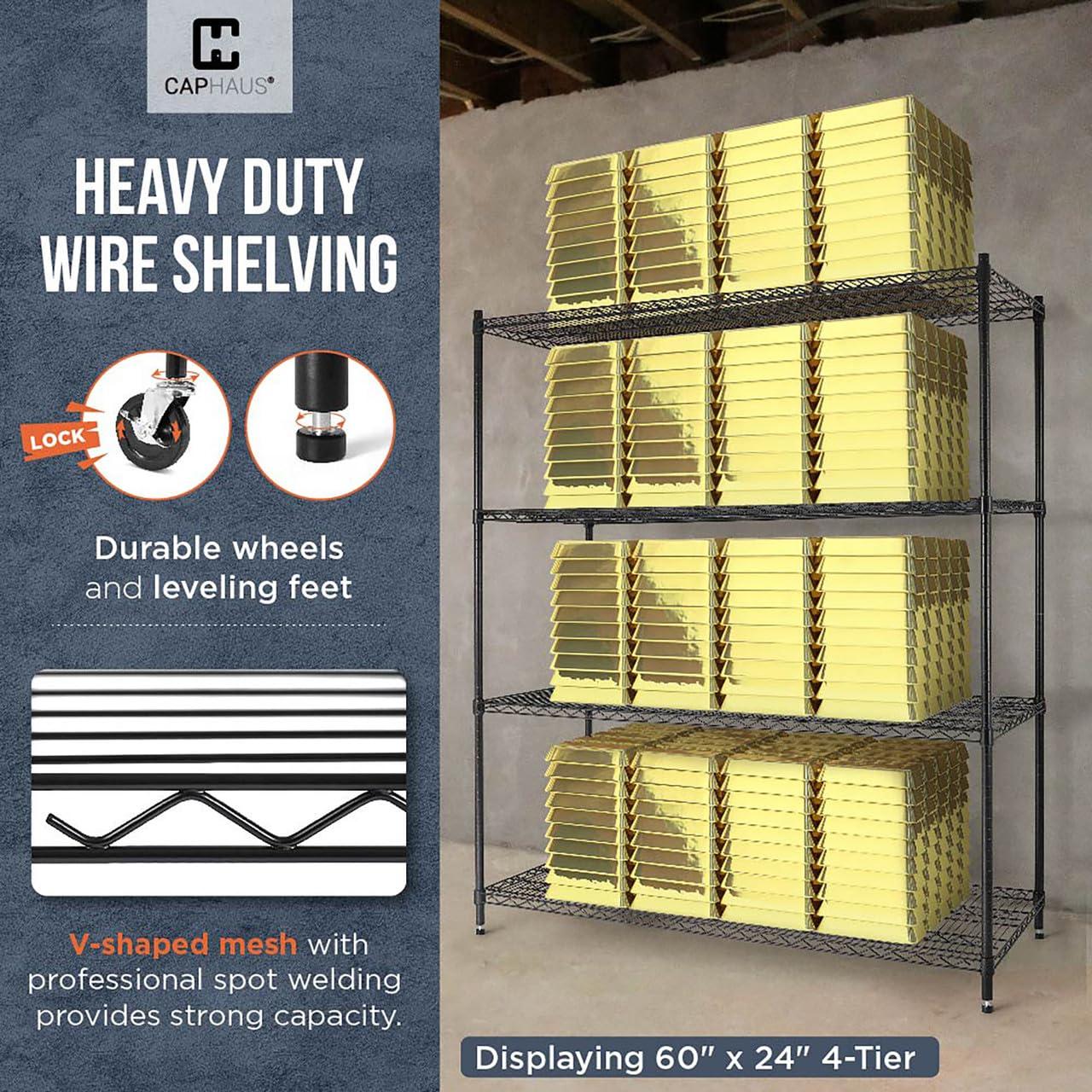 CAPHAUS Shelving Unit with Wheels