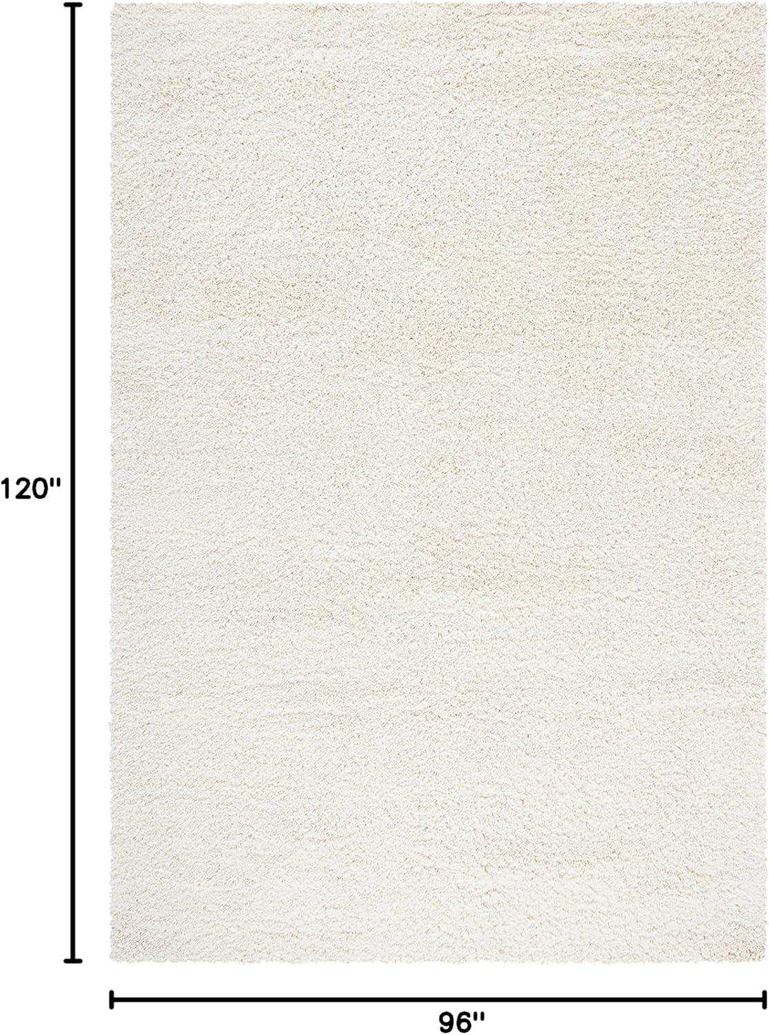 California Shag SG151 Power Loomed Indoor Area Rug - Ivory - 8'x10' - Safavieh