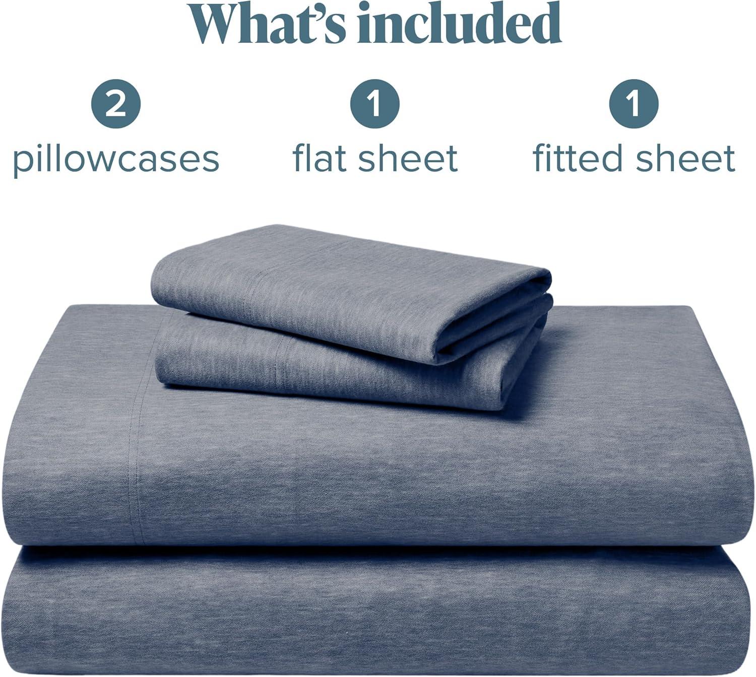 Bare Home Flannel Machine Woven Sheet Set