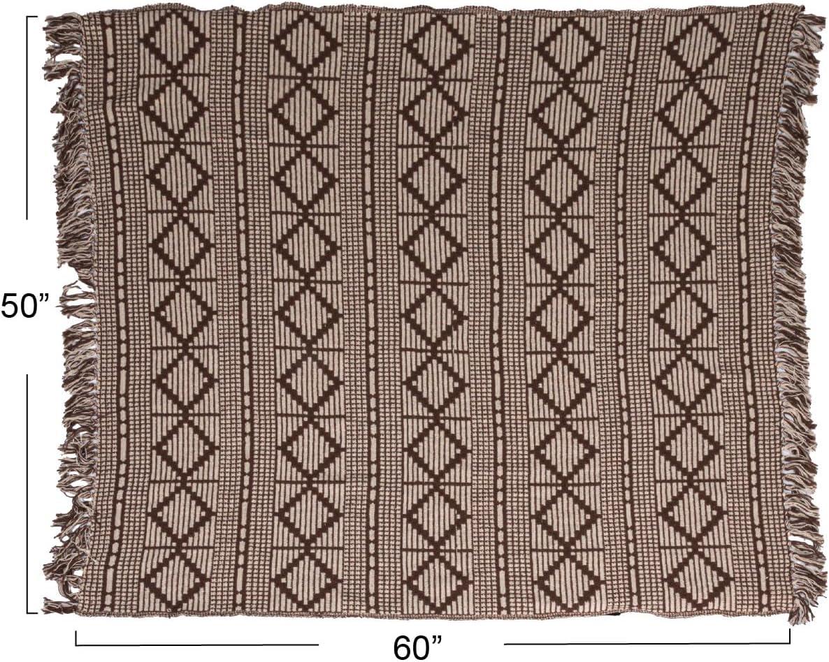 Bloomingville Hand Woven Throw Blanket
