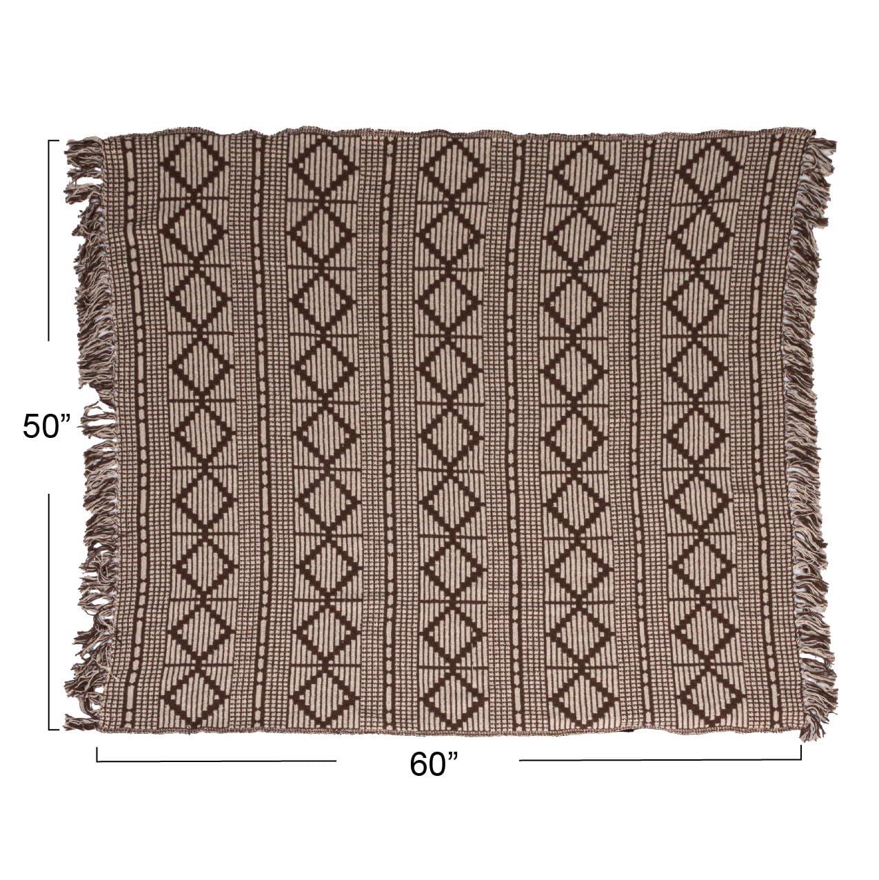 Bloomingville Hand Woven Throw Blanket