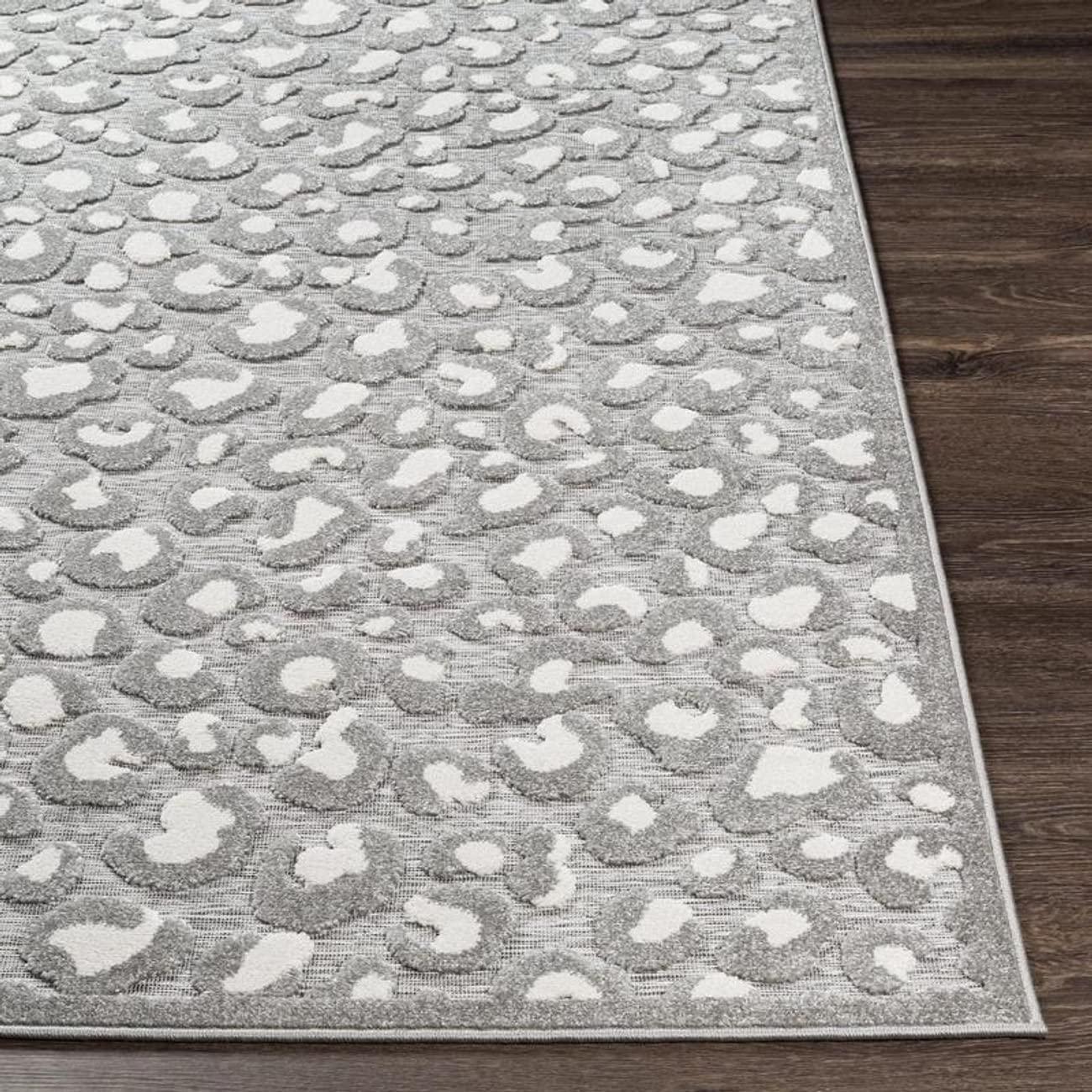 Mark & Day Vossen 5'3"x7'3" Rectangle Woven Indoor and Outdoor Area Rugs Medium Gray