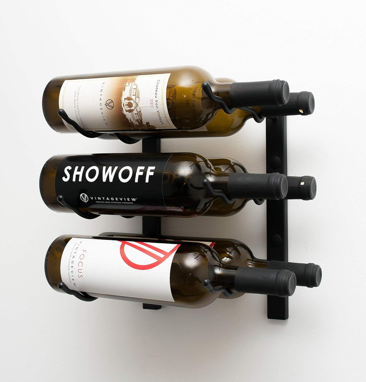 Indurial 6 Bottle Wall Mounted Wine Bottle Rack