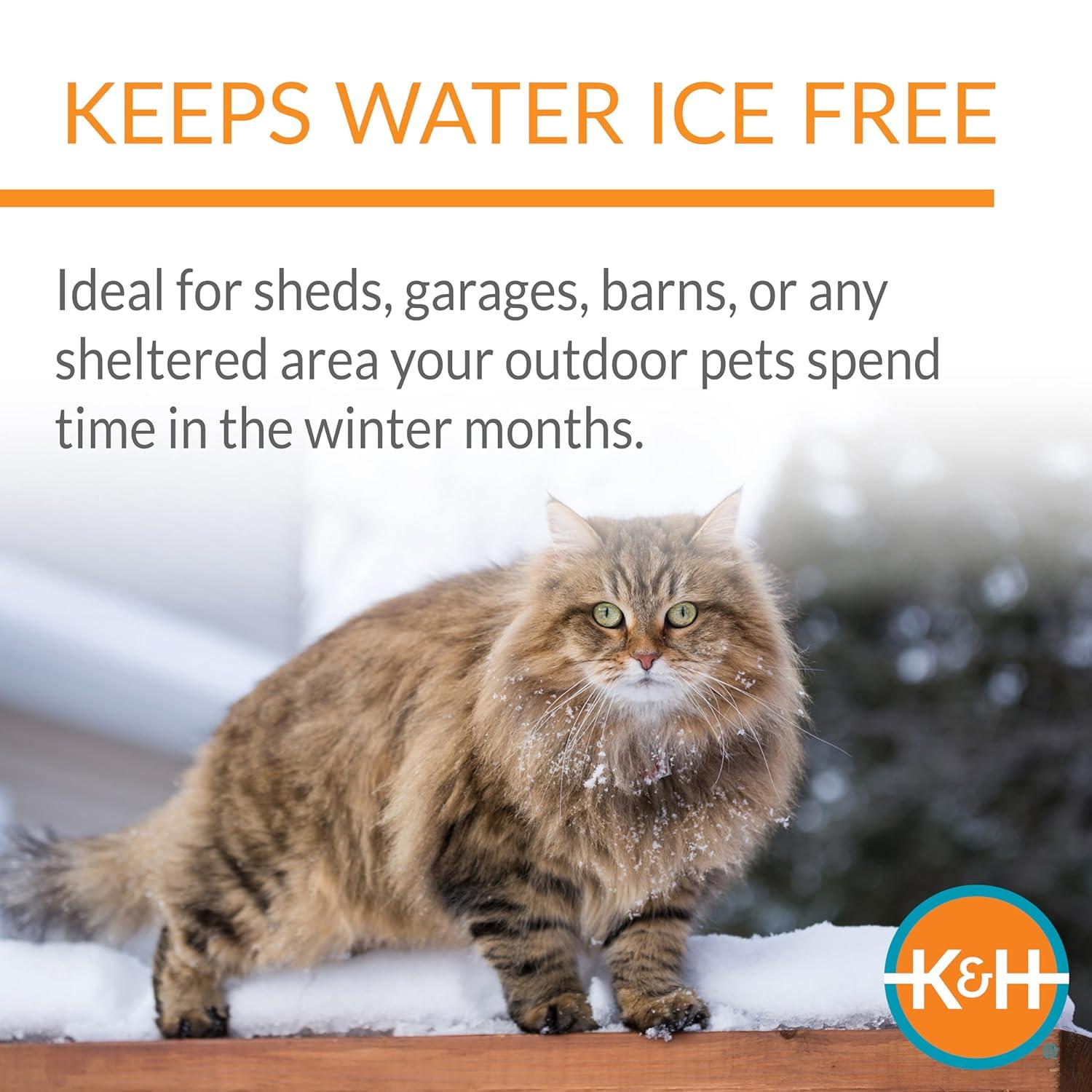 K&H Pet Products Thermal-Bowl 32oz. Slate Gray 12W
