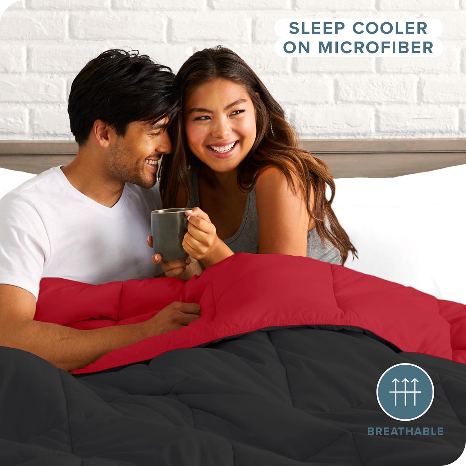Bare Home Premium Ultra Soft Microfiber Reversible Comforter