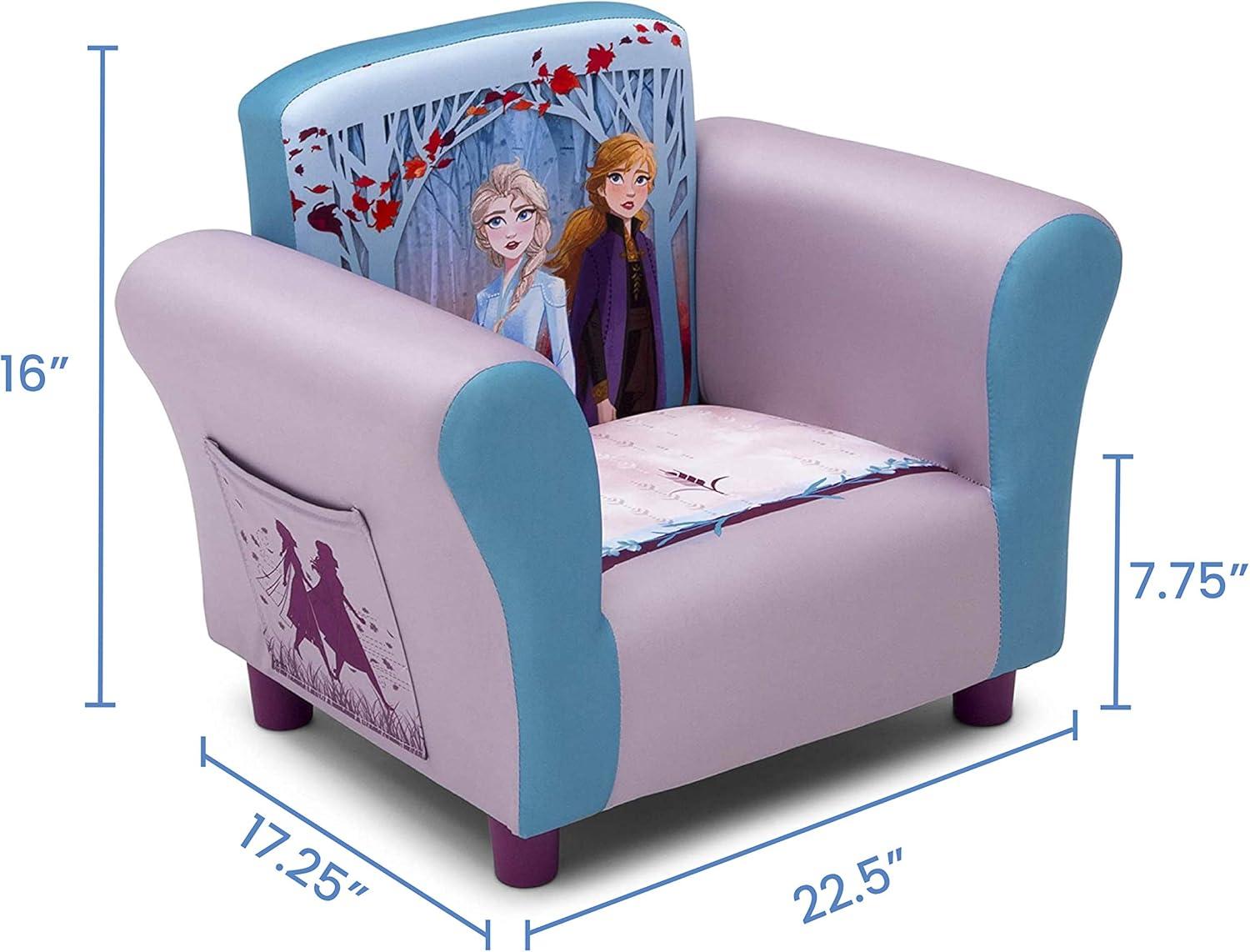 Elsa and Anna's Magical Adventure Polished Wood Children's Chair