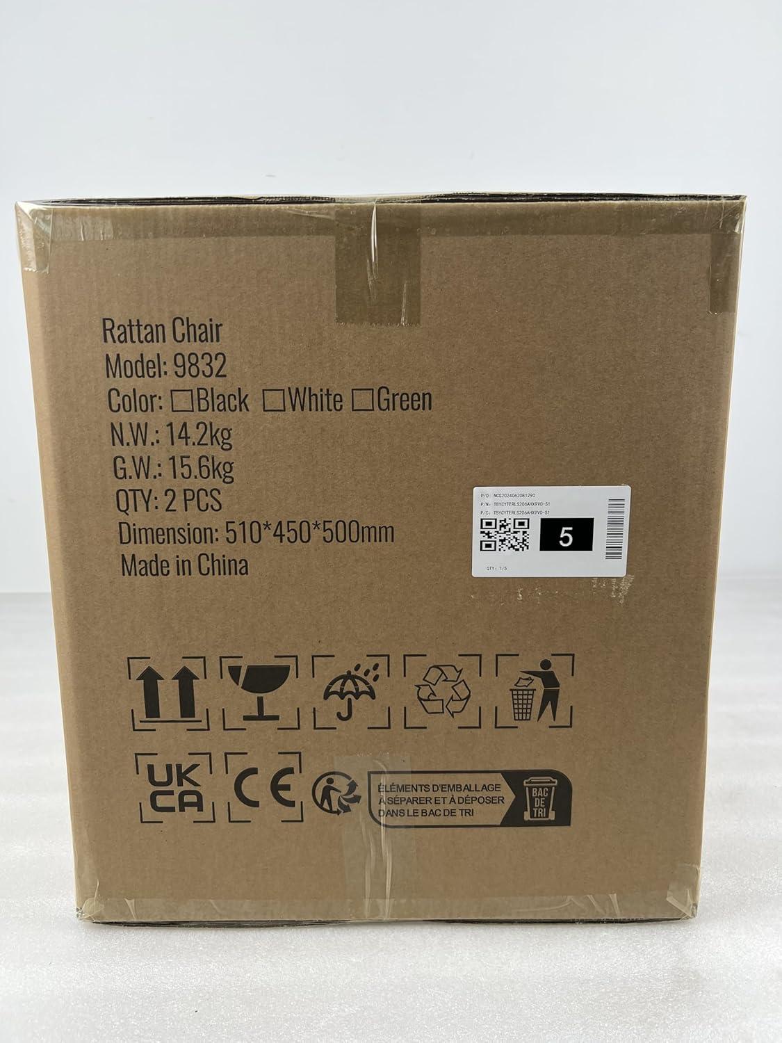 VEVOR Rattan Dining Chairs Set of 2, Mid Century Modern Dining Chair, Upholstered Velvet Accent Chair with Rattan Back,  (18.1 Inch)