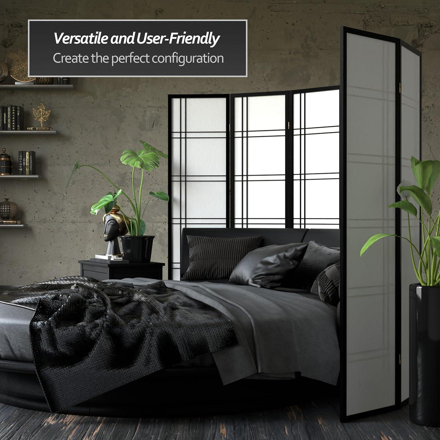 Latitude Run® 68'' W x 71.25'' H 4 - Panel Folding Room Divider