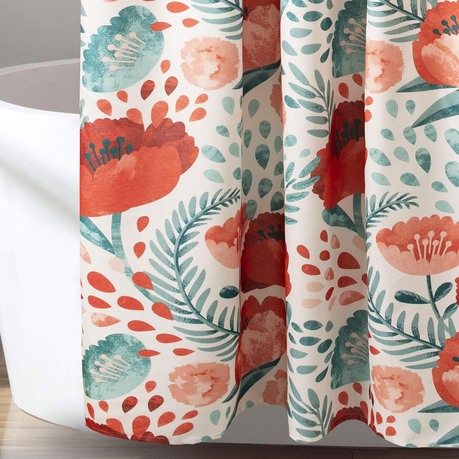 Poppy Garden Shower Curtain - Lush Décor