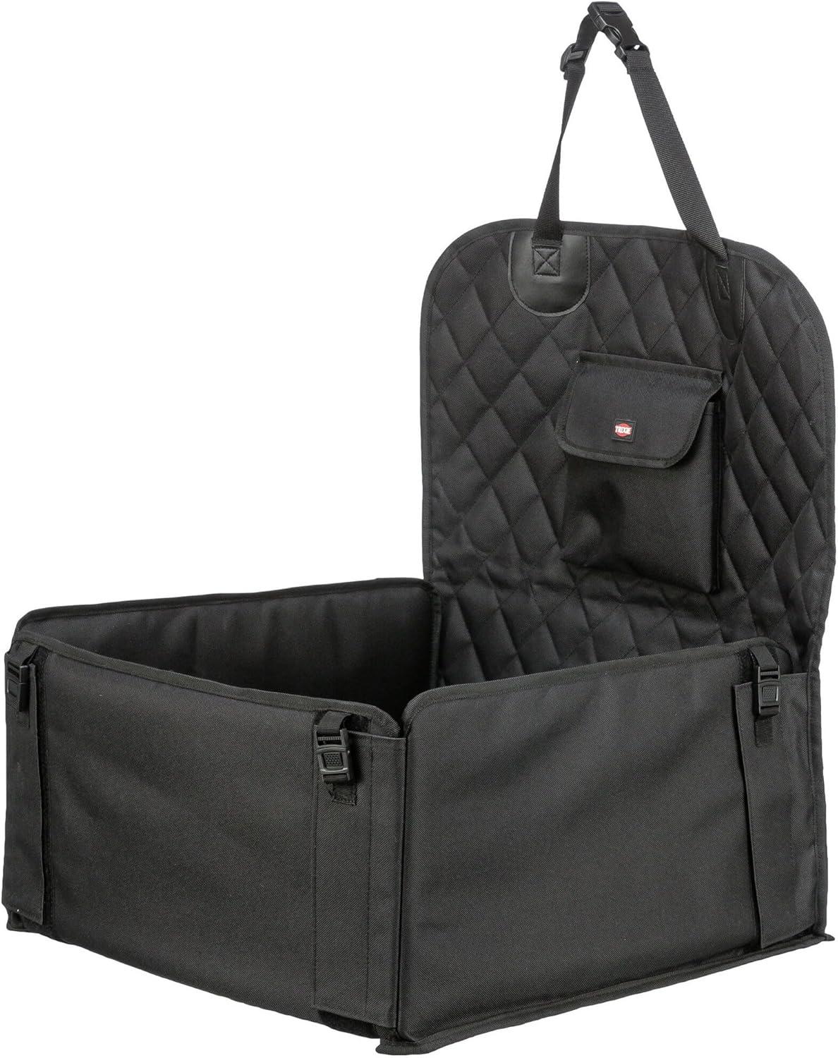 Small Black Soft-Sided Dog Car Booster Seat