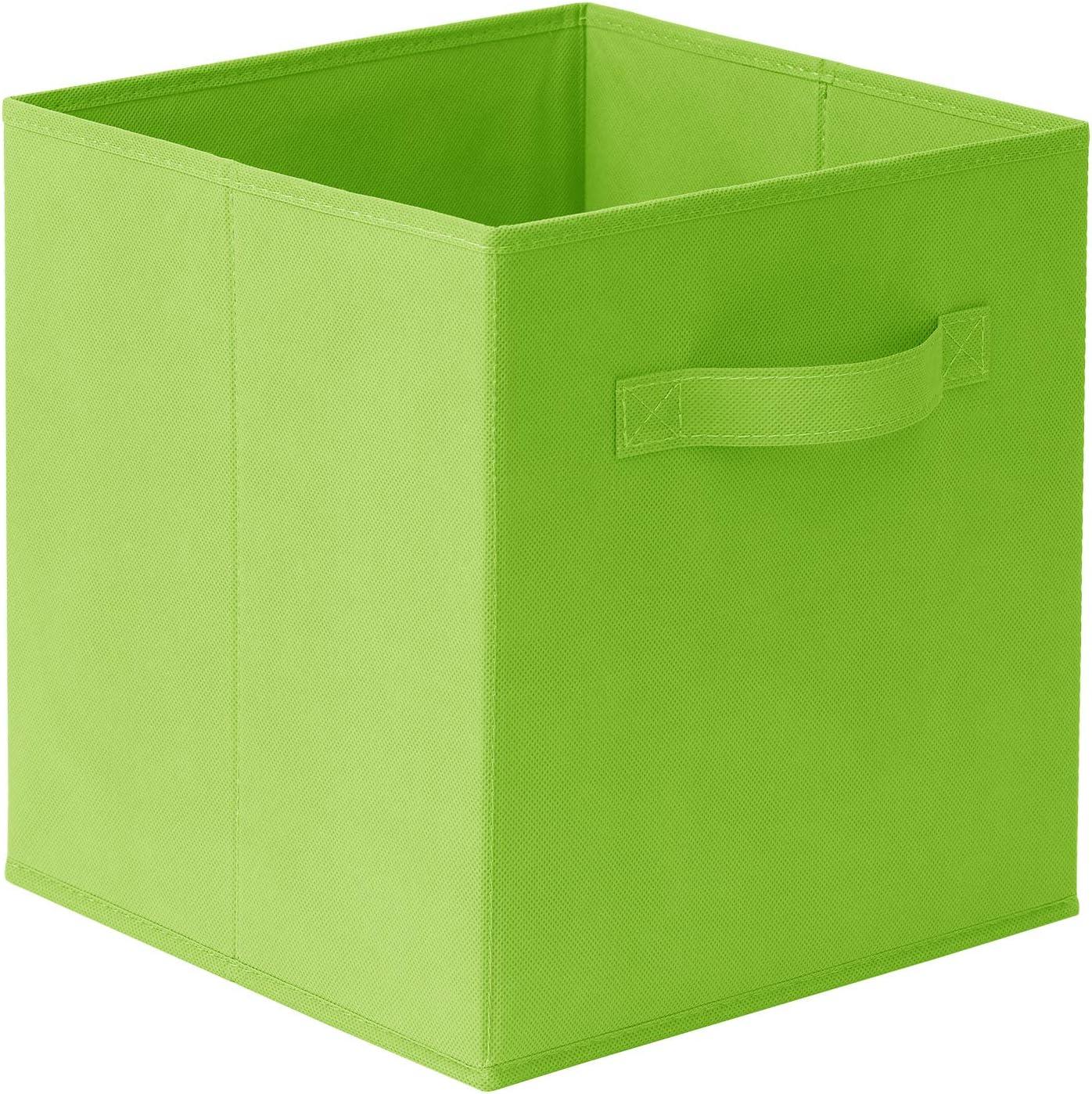 Casafield 10.5" L x 10.5" W x 11" H Collapsible Fabric Cube Storage Bins (Set of 6)