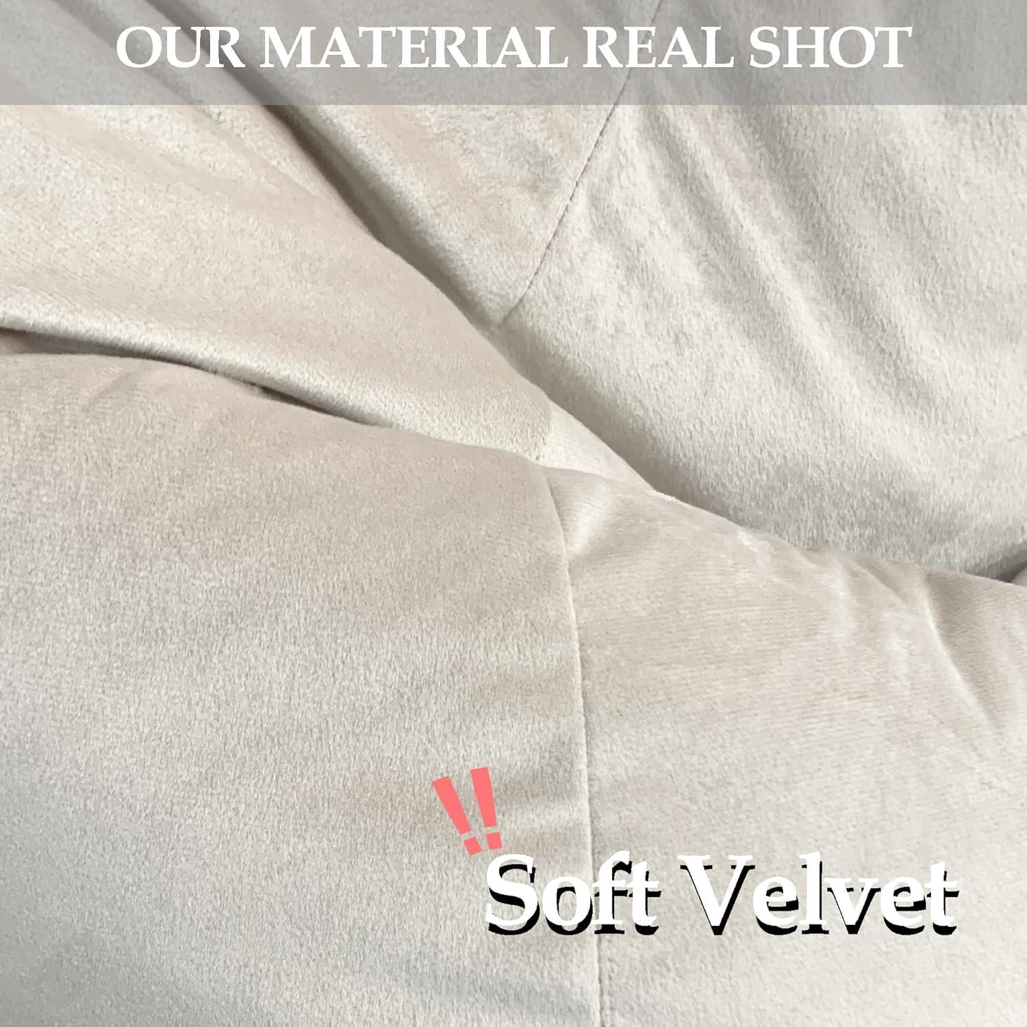 LPMOERA Stuffed Animal Storage Bean Bag Chair Cover (No Filler) for Kids and Adults.Pets Dogs/Cats Lazy Beds.Soft Premium Corduroy Stuffable Bean Bag for Organizing Children Plush Toys or Memory Foam