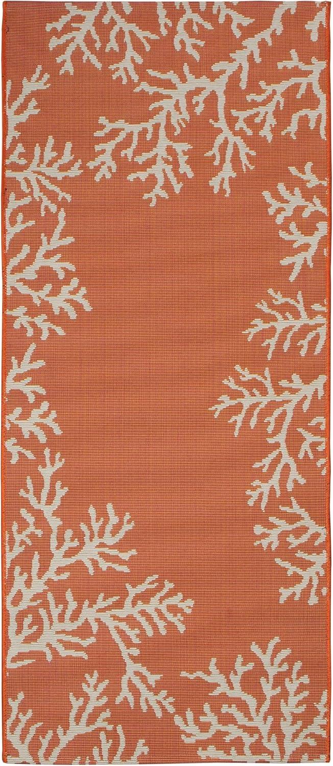 Liora Manne Esencia Coral Edge Indoor/Outdoor Mat Sunset 1'11" x 4'11"
