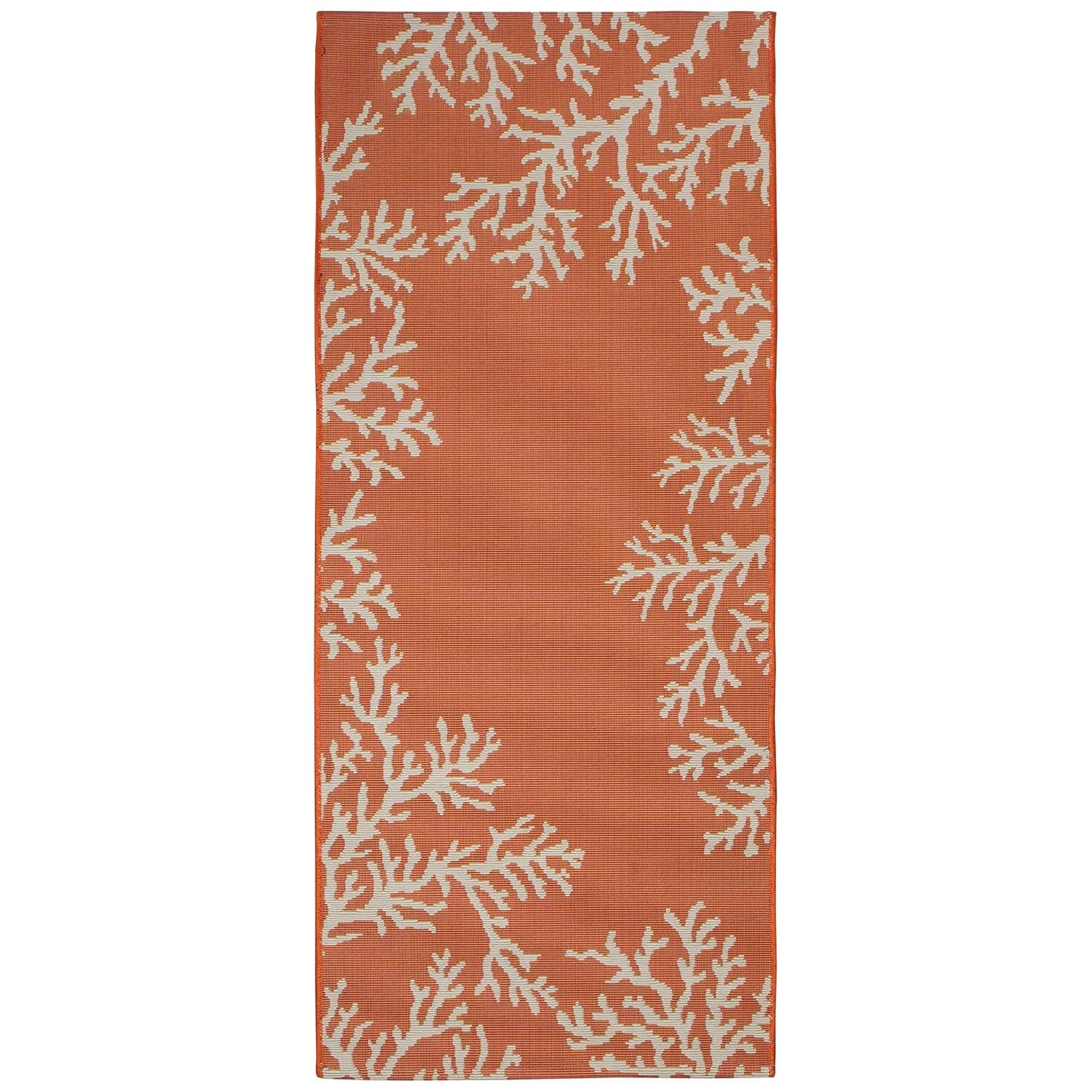 Liora Manne Esencia Coral Edge Indoor/Outdoor Mat Sunset 1'11" x 4'11"