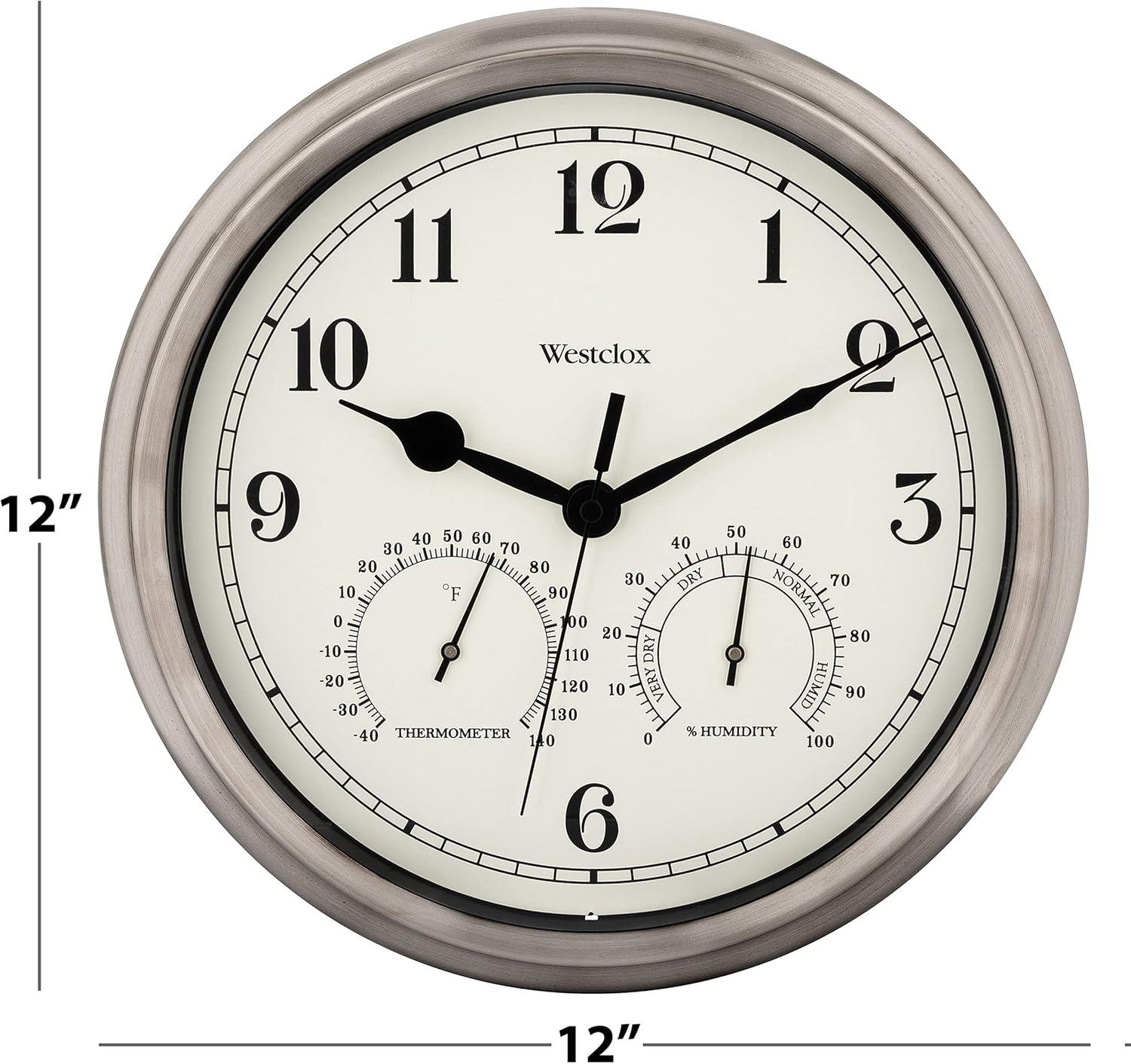 Westclox Clocks 20” Indoor/Outdoor Wall Clock