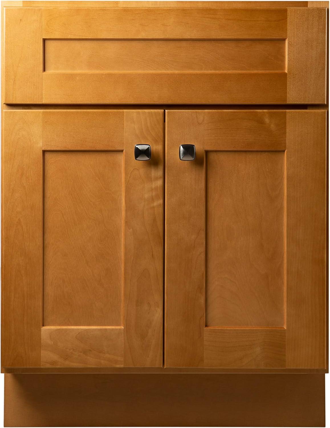 Design House Brookings 24 Inch Bathroom Vanity, Ready to Assemble, Solid Wood, Sherwin Williams – Design House, 587063