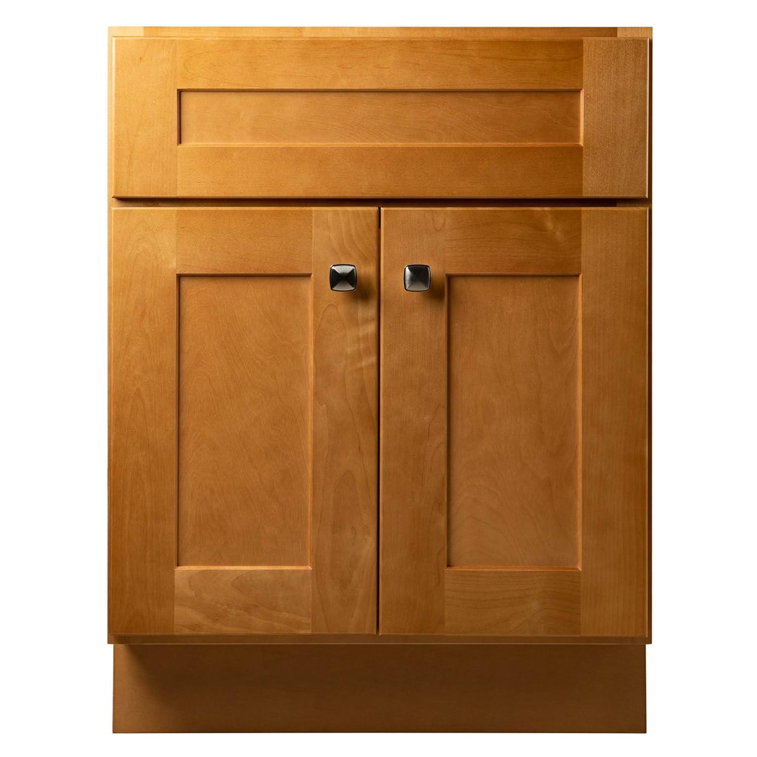 Design House Brookings 24 Inch Bathroom Vanity, Ready to Assemble, Solid Wood, Sherwin Williams – Design House, 587063