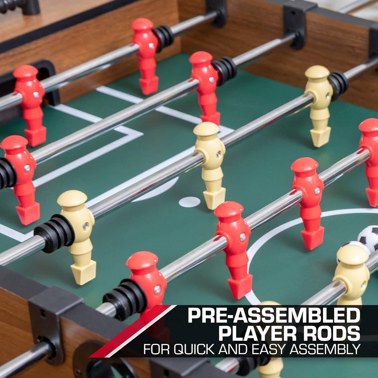 Classic 54" Wood and Steel Foosball Table