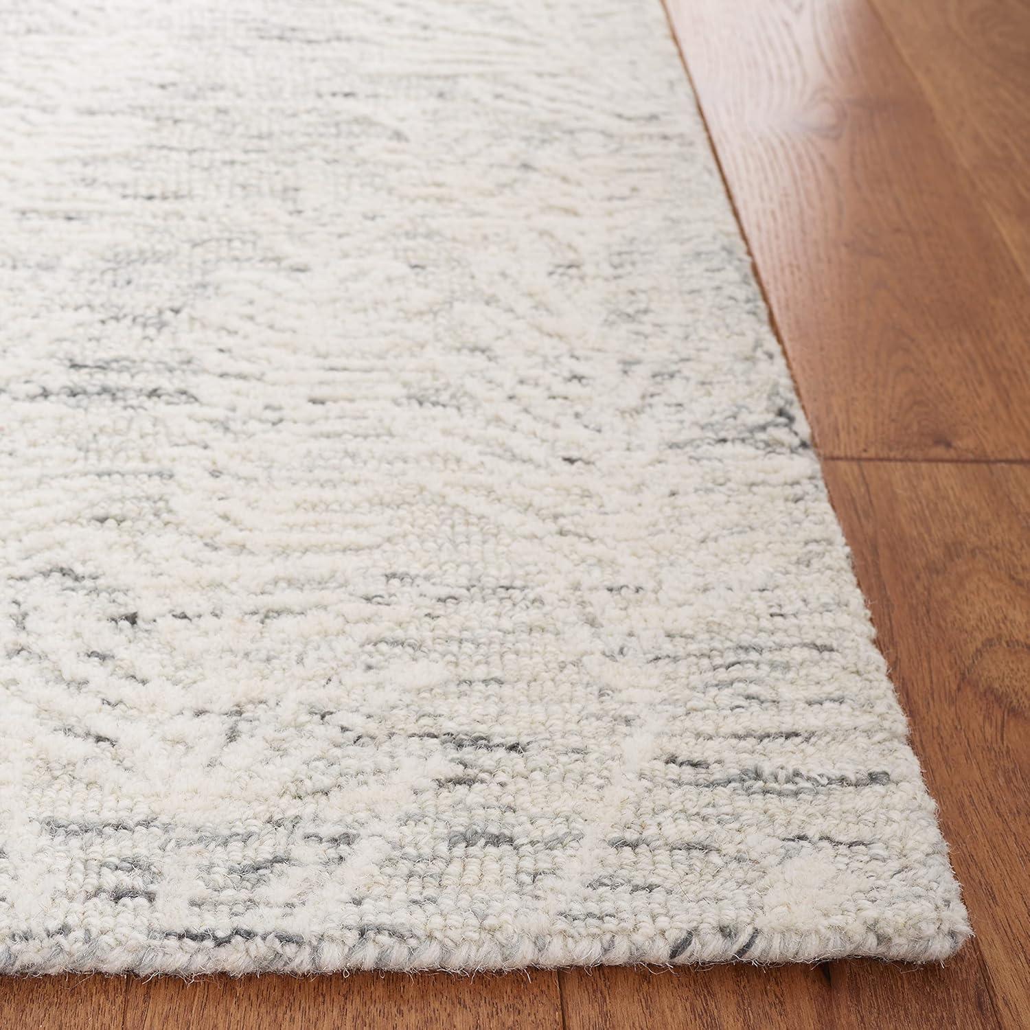 Metro MET877 Hand Tufted Indoor Area Rug - Grey/Ivory - 4'x6' - Safavieh