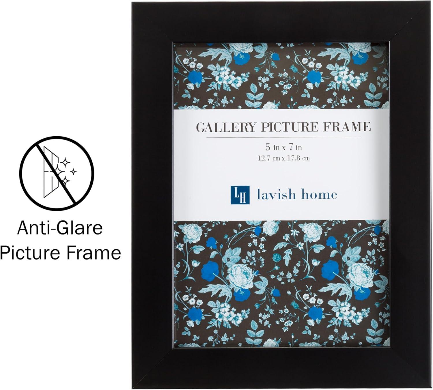 6 Piece Picture Frames - 4x6 Photo Frame Set with Stand and Hooks for Gallery Wall or Family Portrait - Picture Wall Decor (Set of 6)