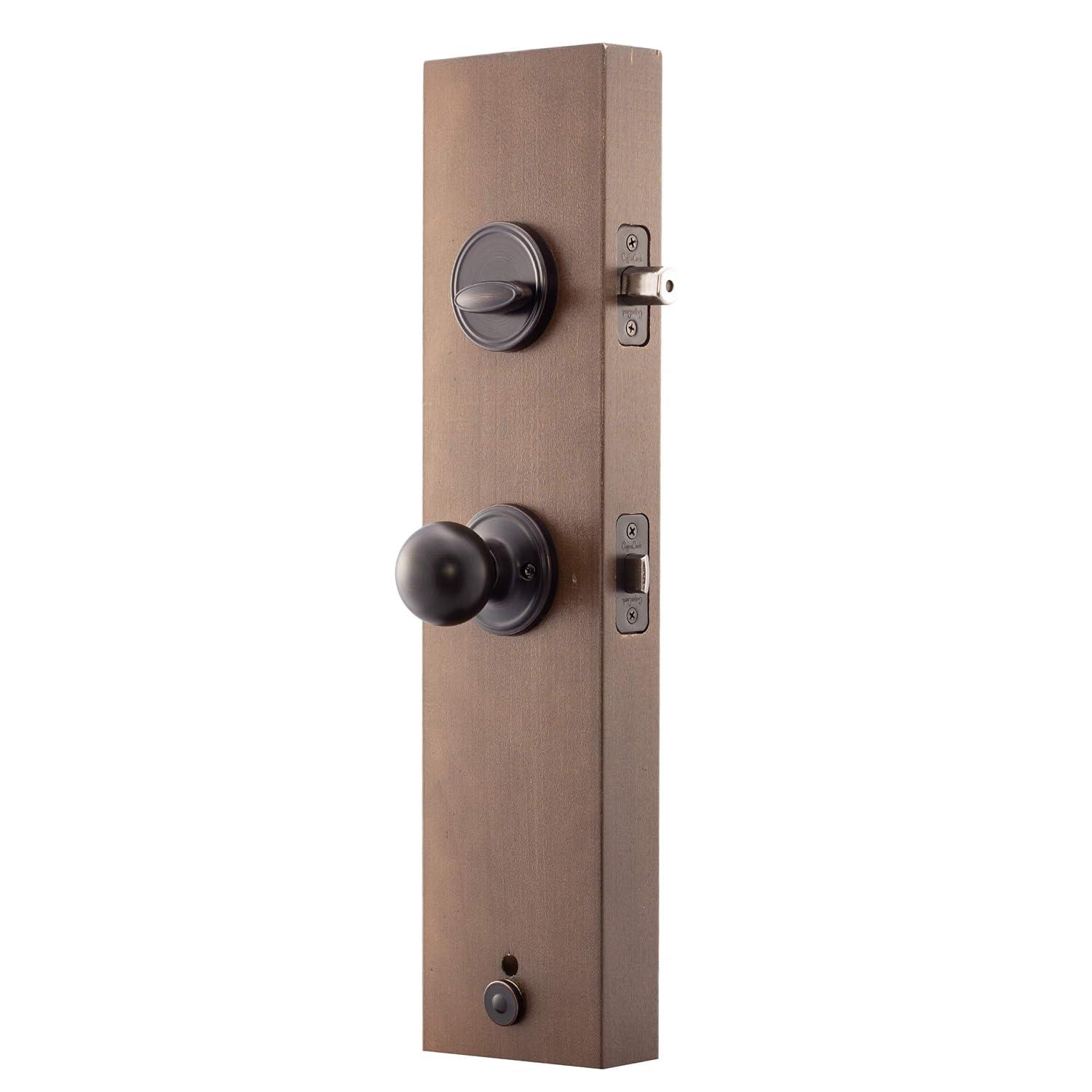 Copper Creek Copper Creek Handleset with Single Cylinder Deadbolt and Door Knob and Heritage Rosette
