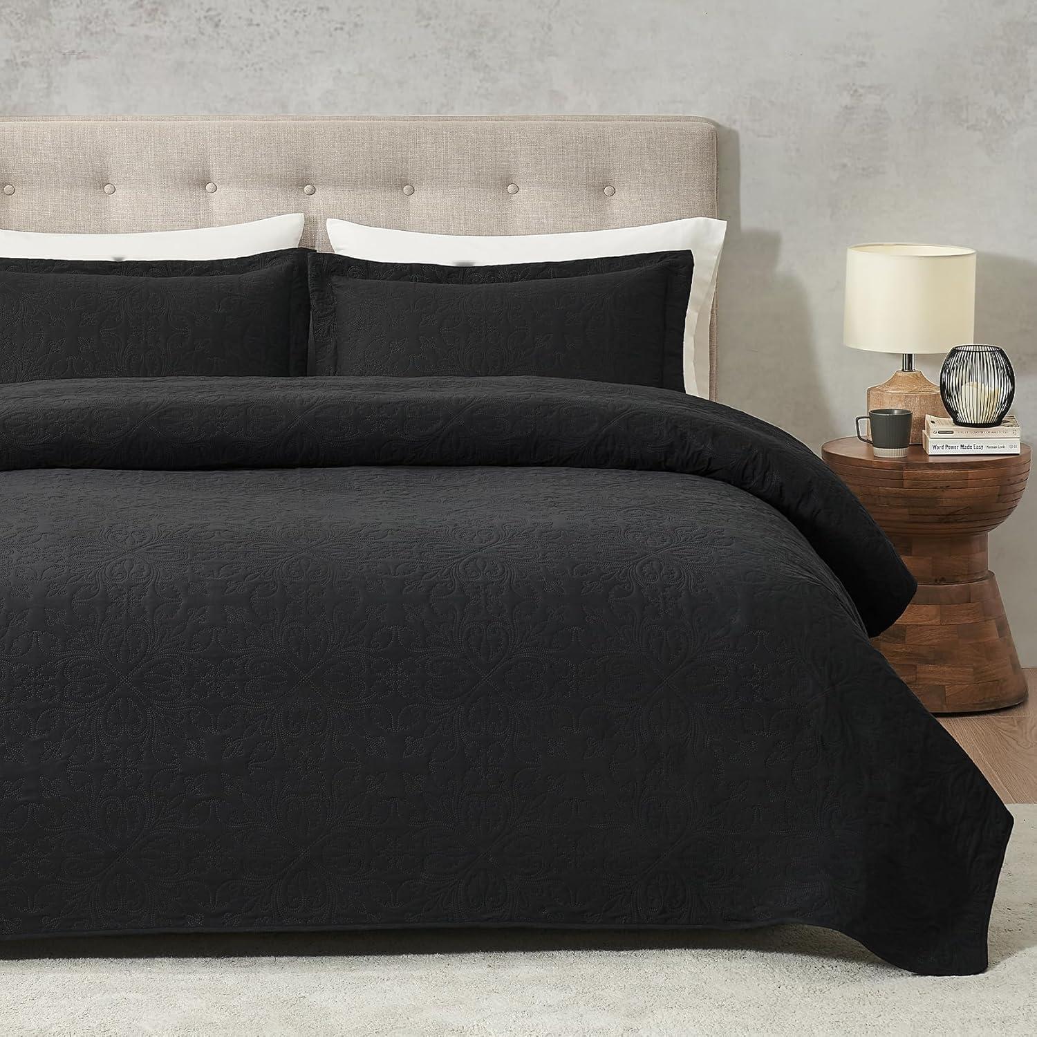 Antora Microfiber Modern & Contemporary Coverlet / Bedspread Quilt Set