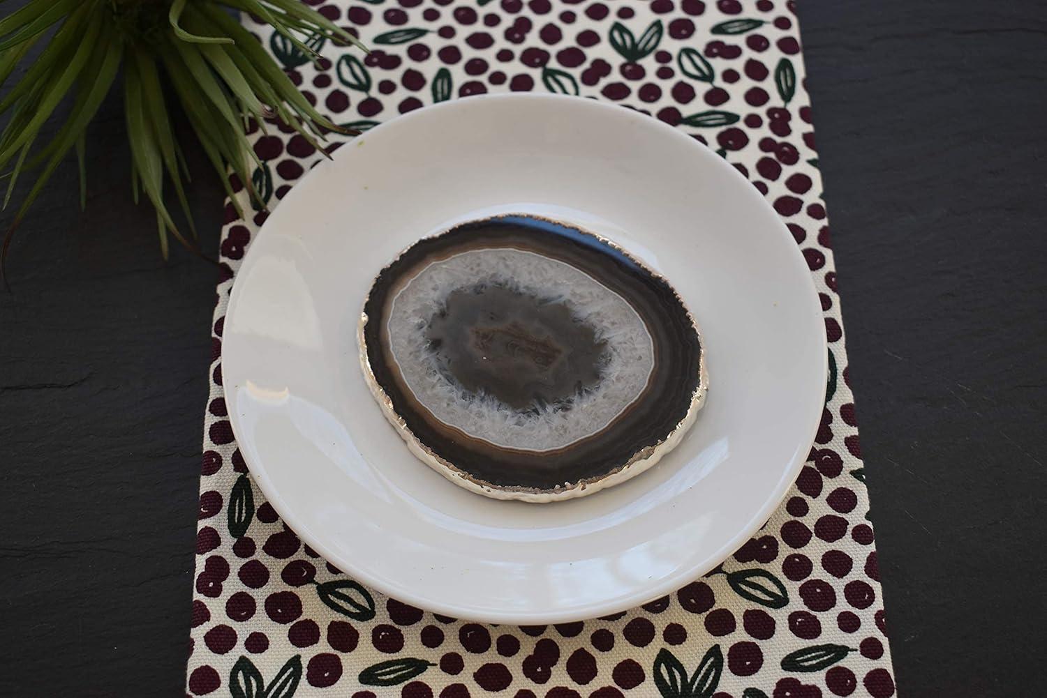 Agate 4 Piece Coaster Set (Set of 4)