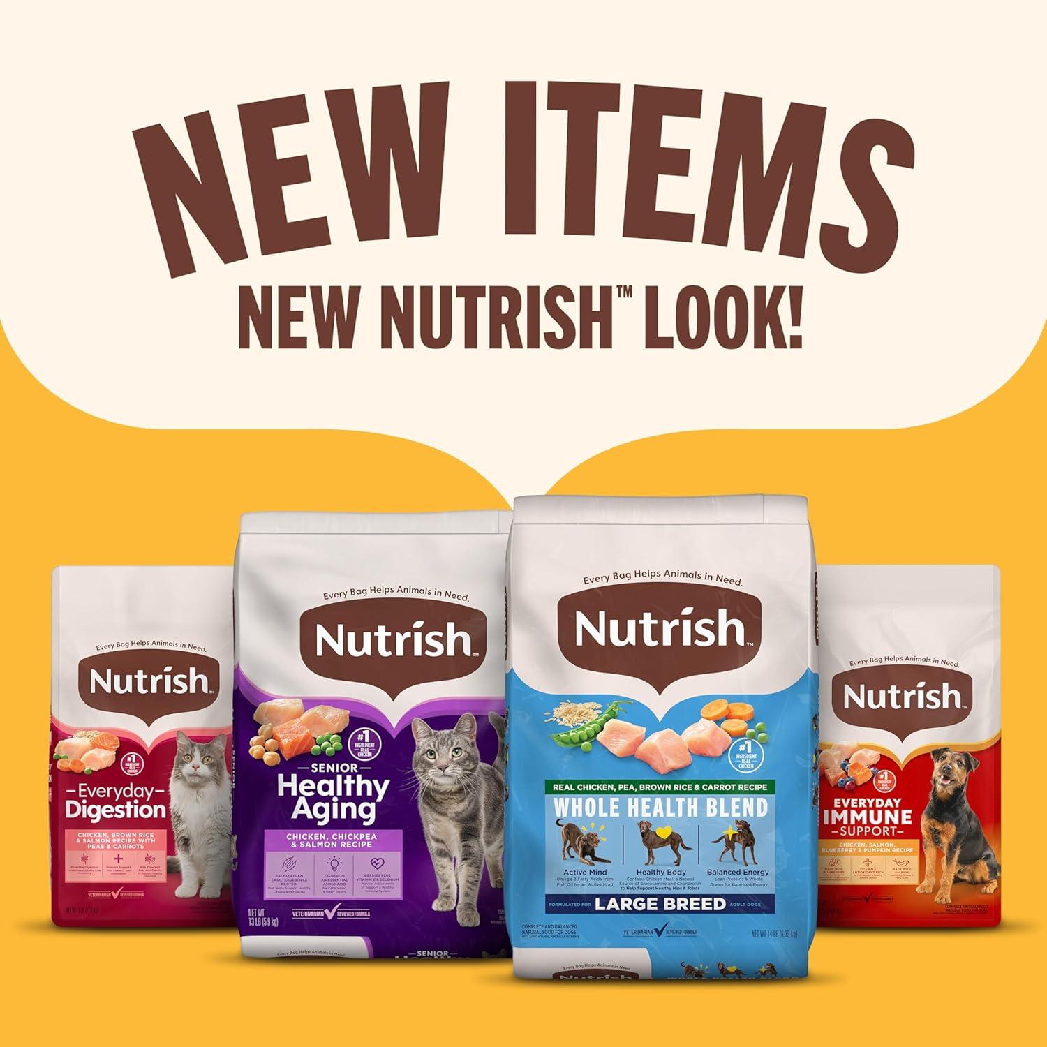 Nutrish Indoor Complete Chicken, Lentils & Salmon Recipe Dry Cat Food (Rachael Ray), 3 lb. Bag