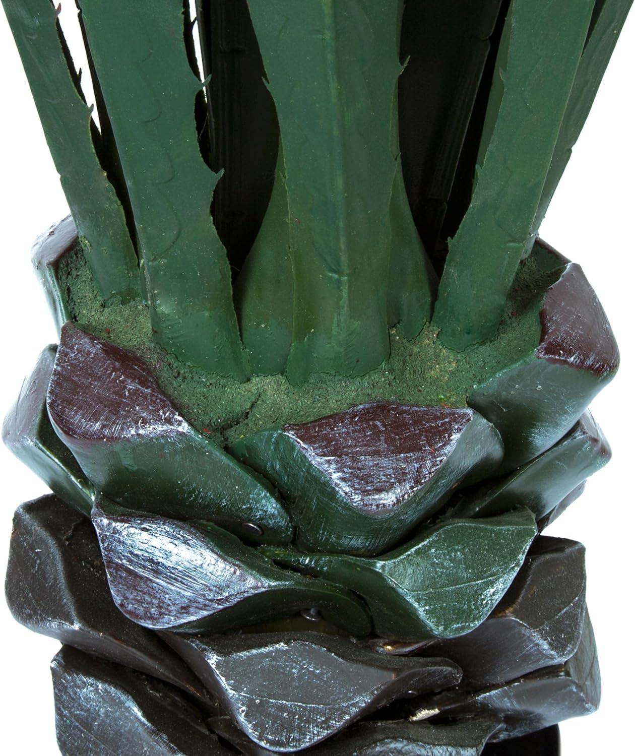 Pure Garden Set of Two 52-Inch Giant Agave Faux Plants with Pots