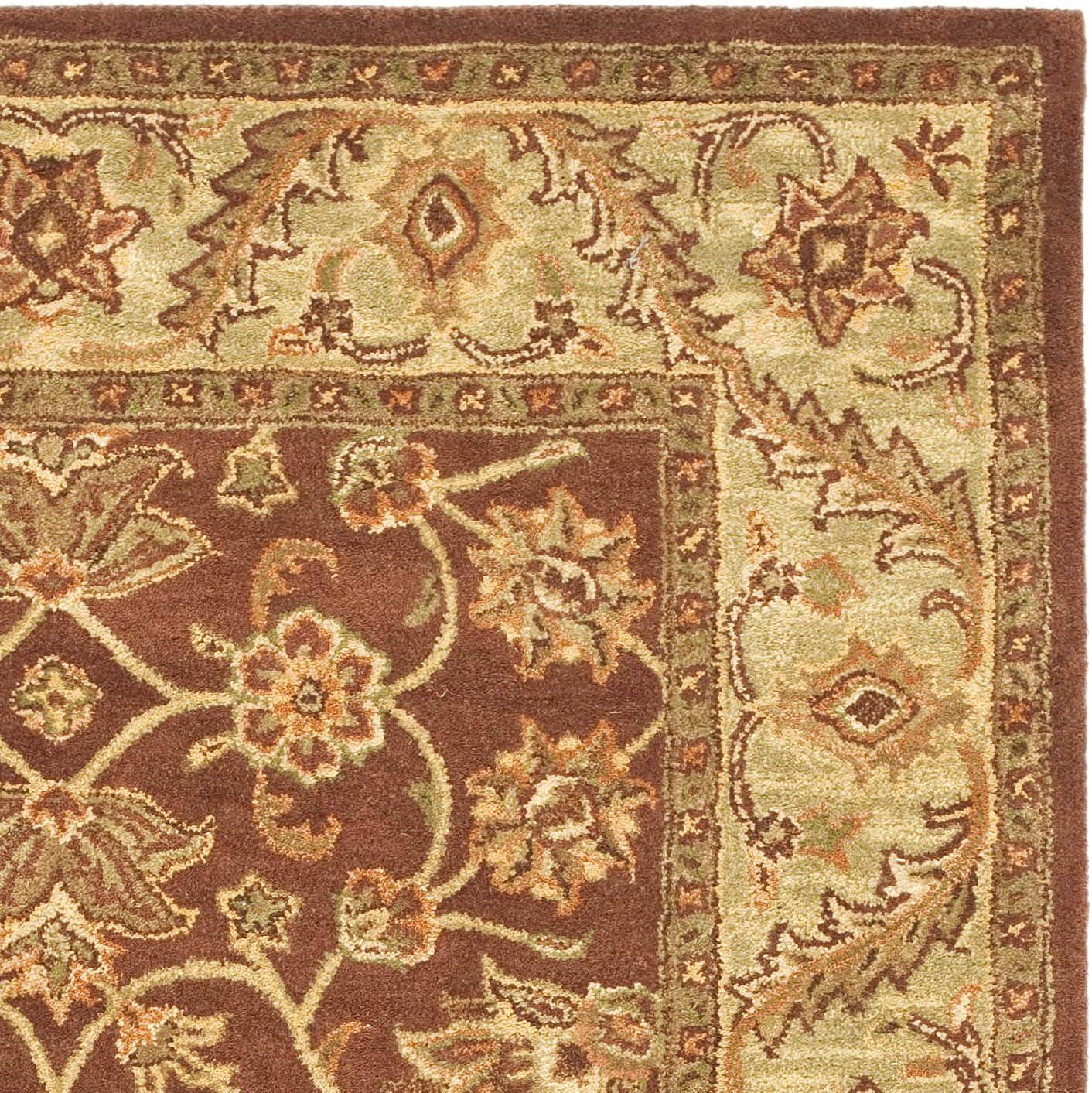 Golden Jaipur GJ250 Hand Tufted Area Rug - Rust/Green - 5'x8' - Safavieh.