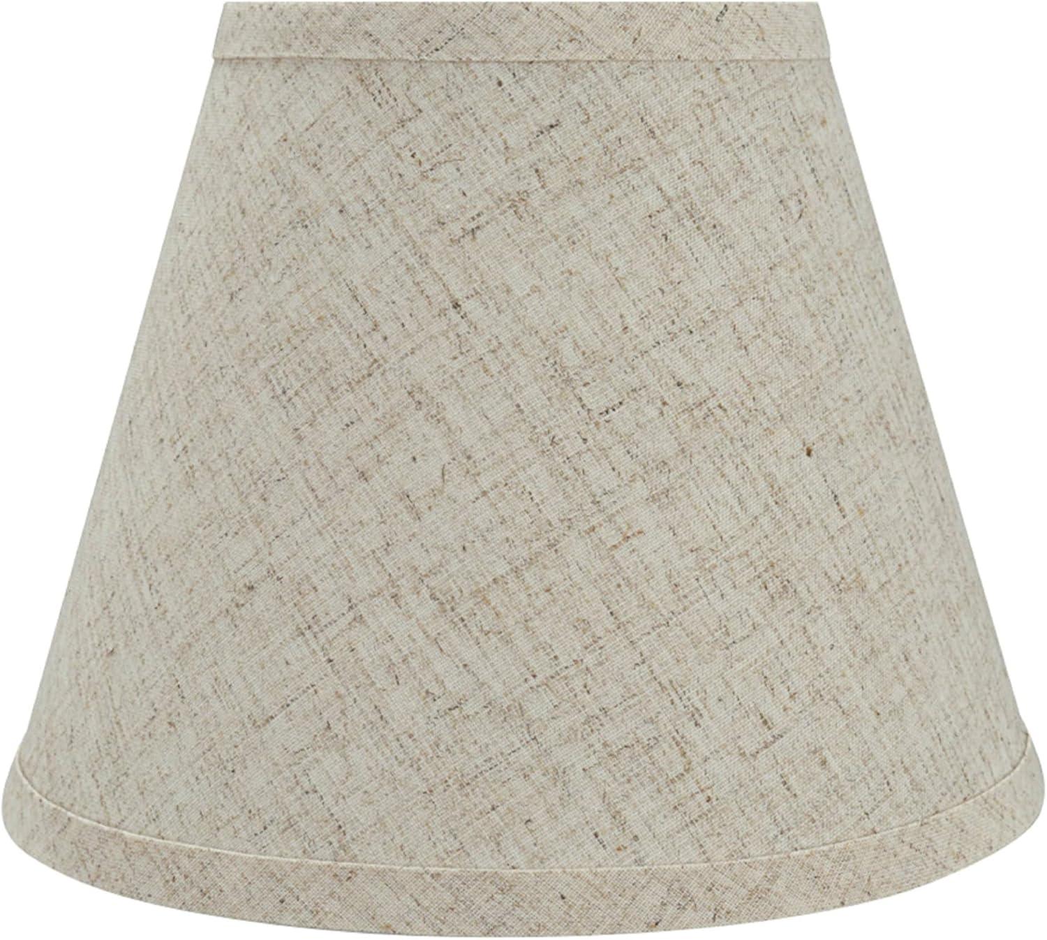 Aspen Creative 32426 Transitional Hardback Empire Shaped Spider Construction Lamp Shade in Beige, 9" wide (5" x 9" x 7")