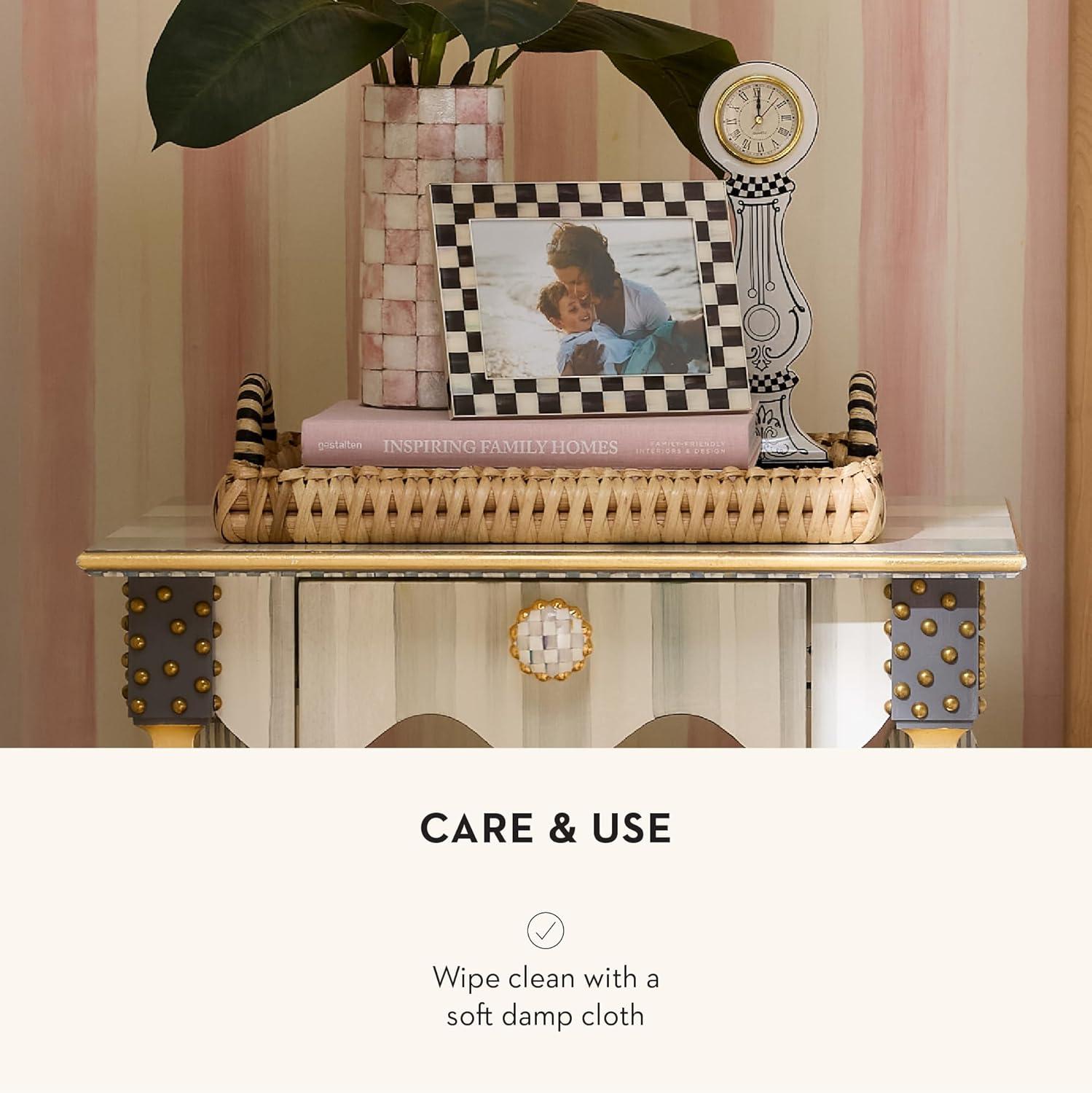 MacKenzie-Childs Sterling Check Plated 5"X7" Frame